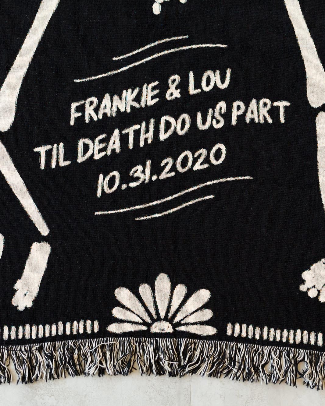 ’Til Death Skeleton Couple Blanket