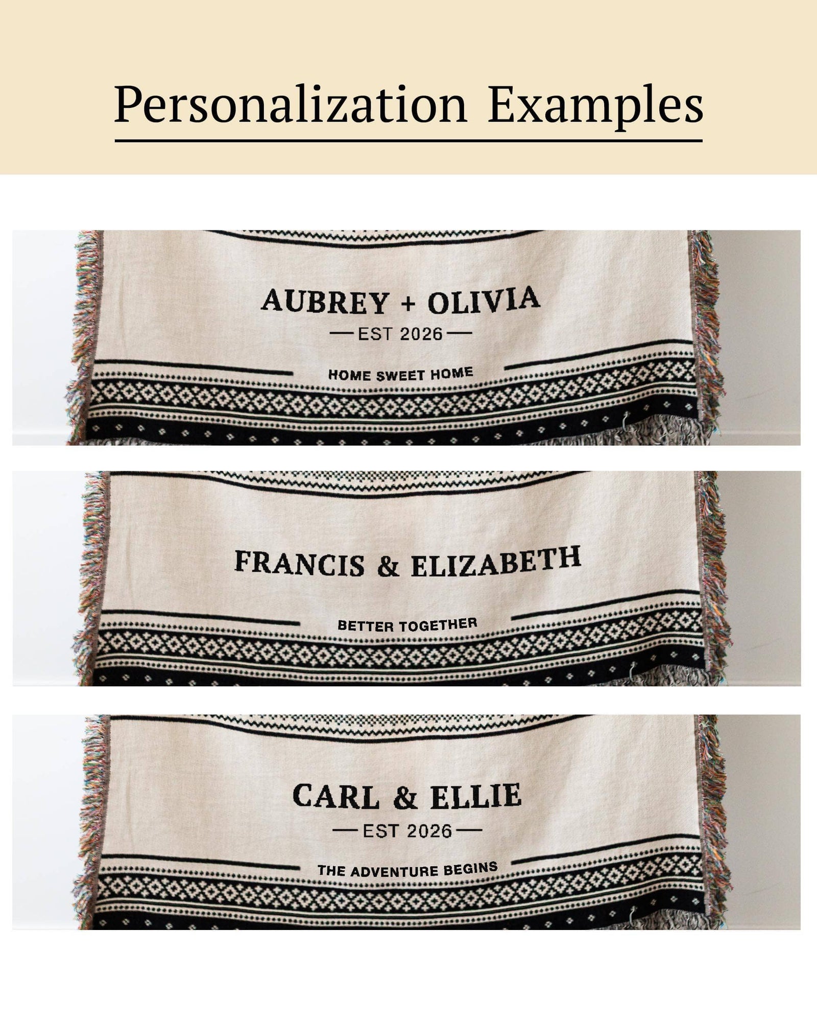 Couples Name Blanket