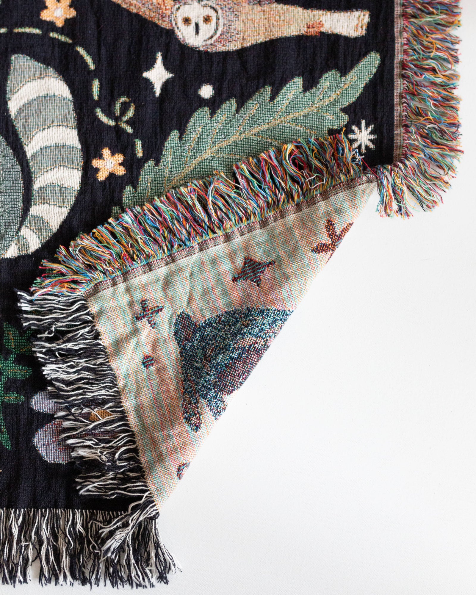 Woodland Animal Throw Blanket