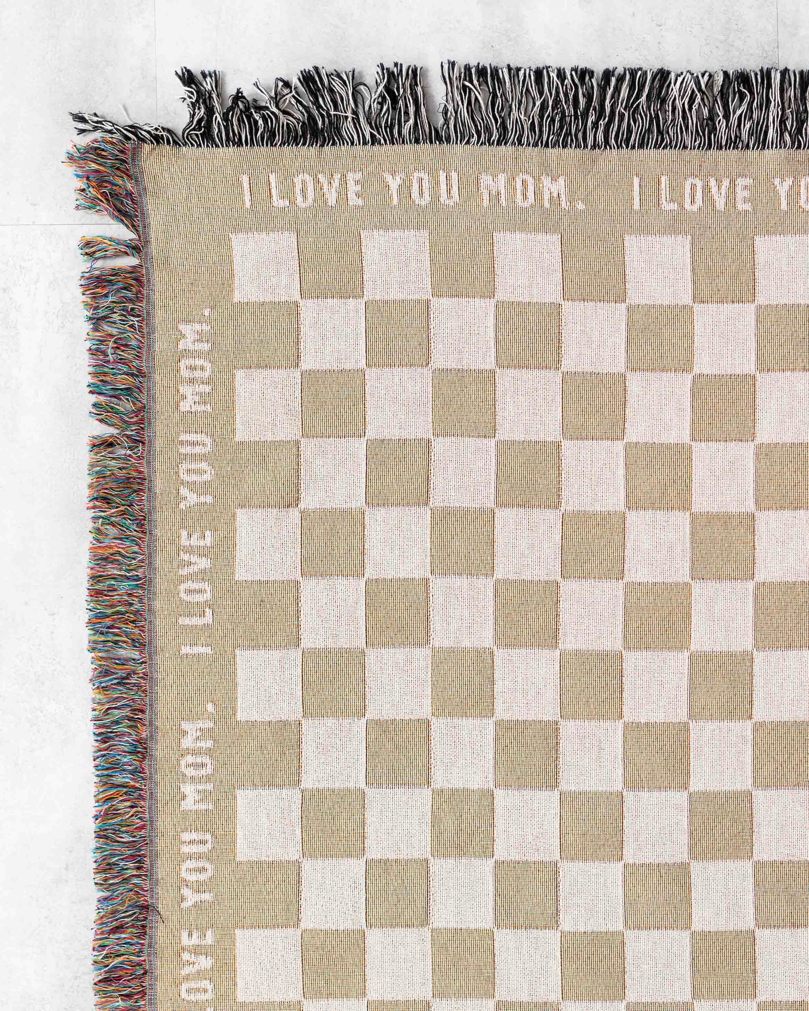 Checkerboard Custom Message Blanket