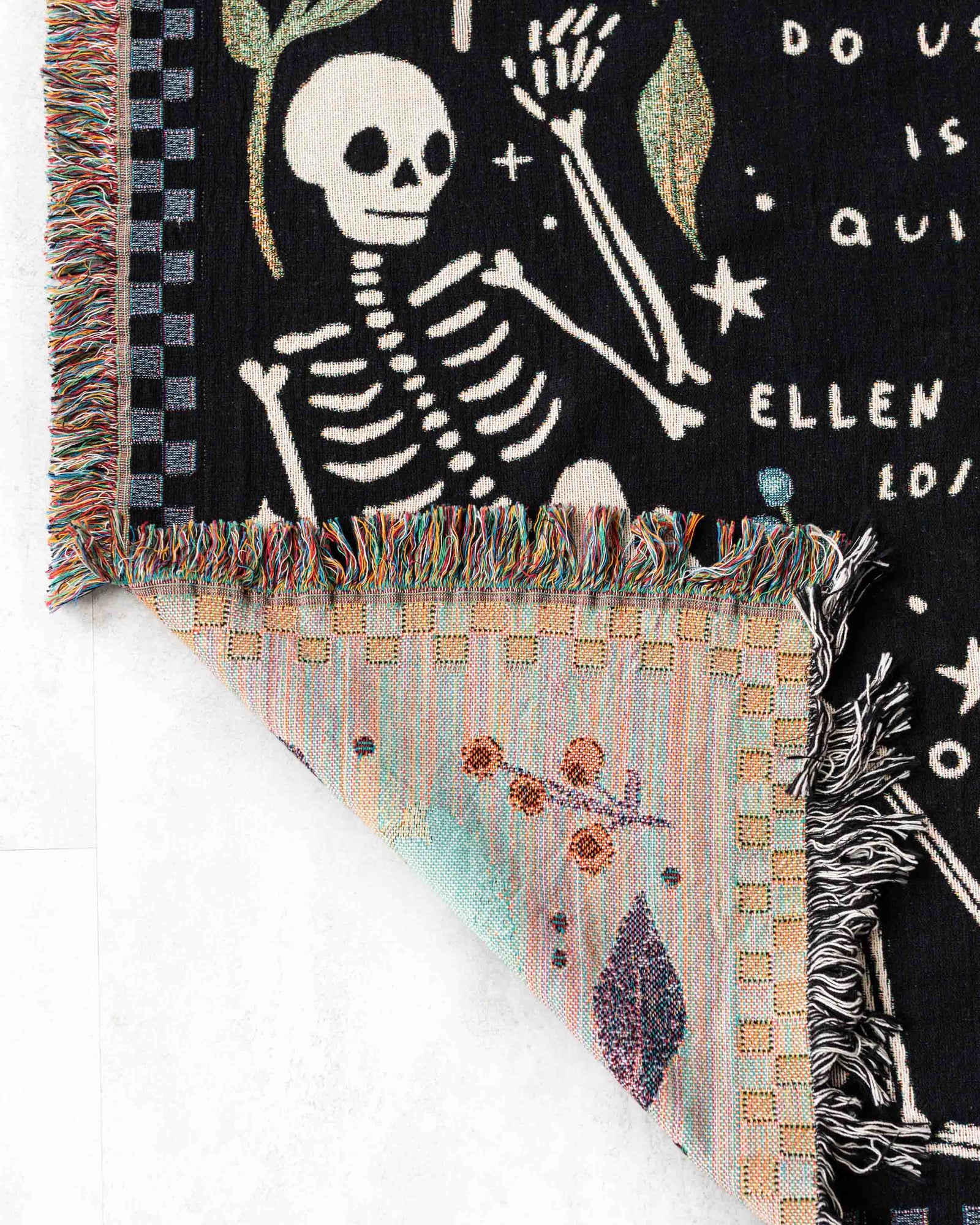 'Til Death Skeletons Blanket