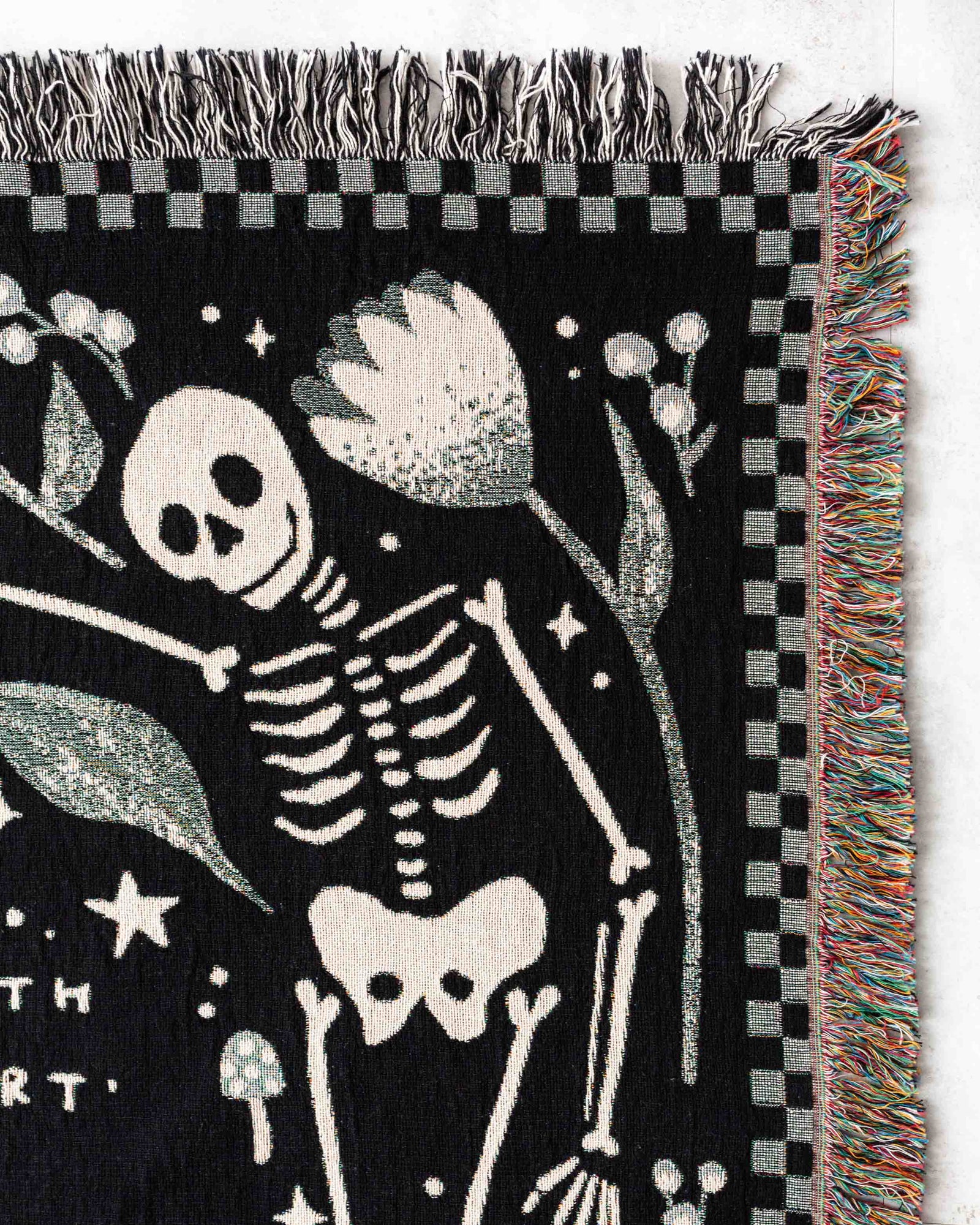 'Til Death Skeletons Blanket