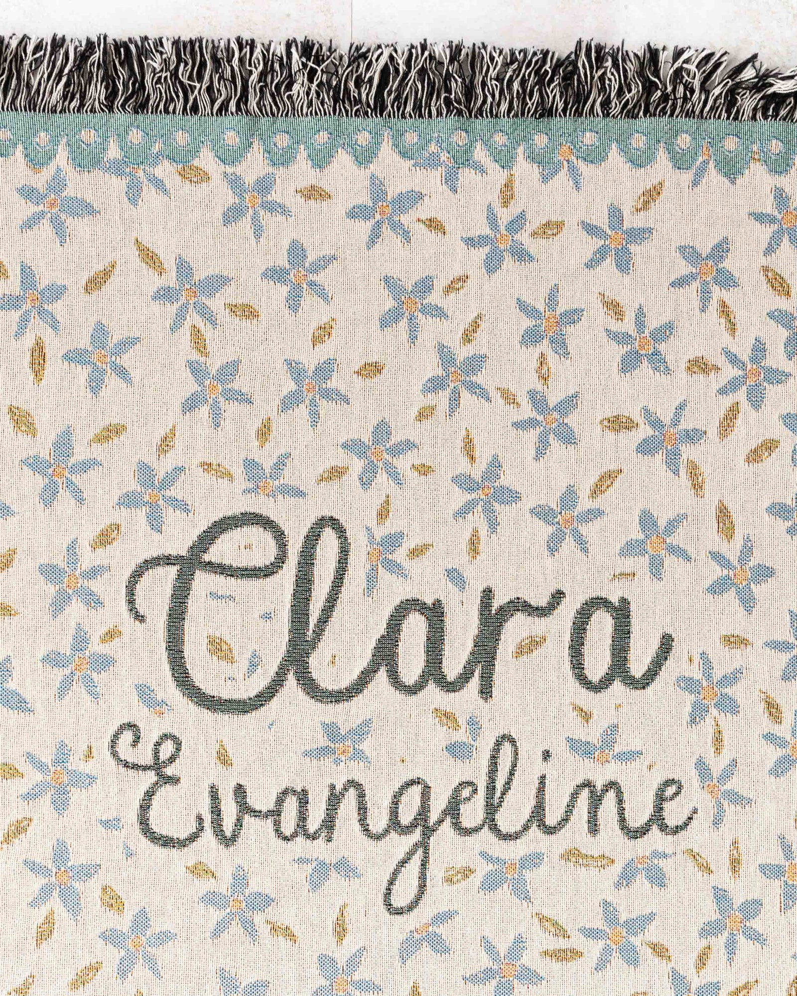 Floral Name Blanket