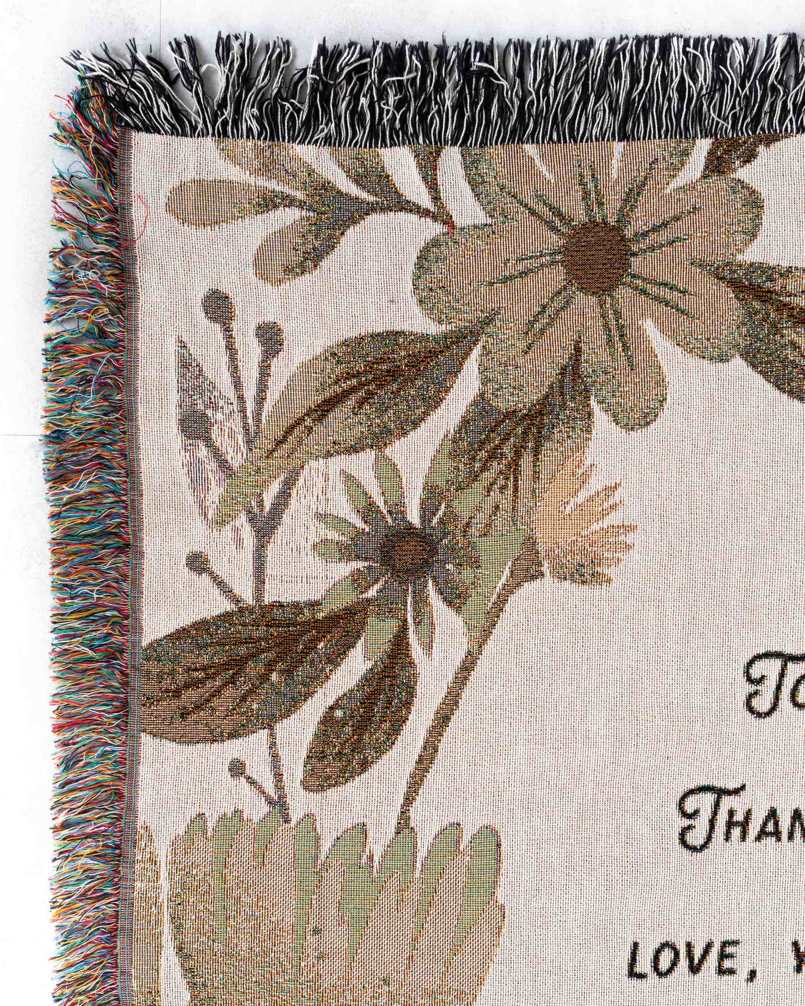 Floral Letter Blanket