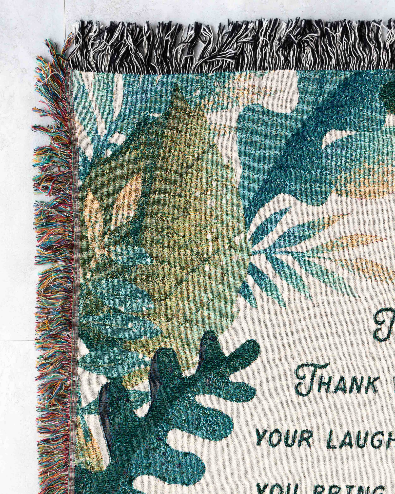 Botanical Letter Blanket