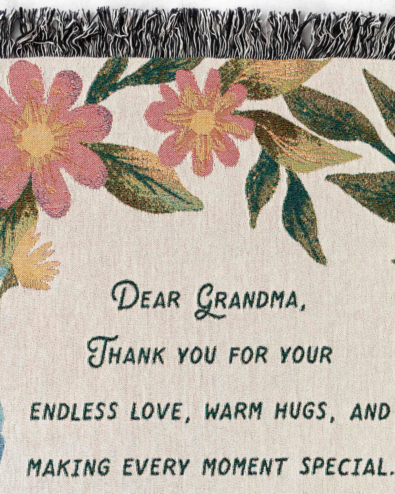 Floral Letter Blanket