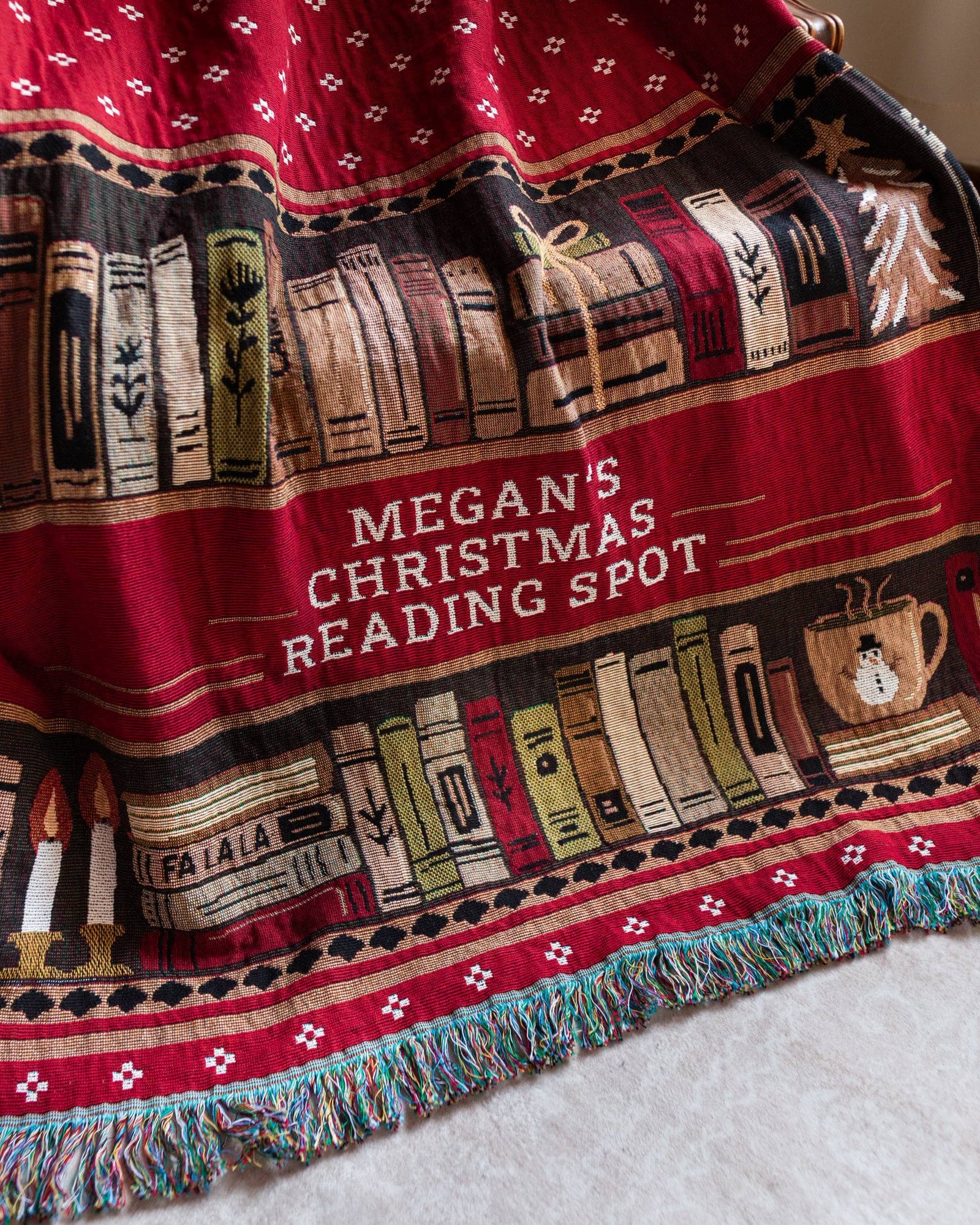 Christmas Books Blanket