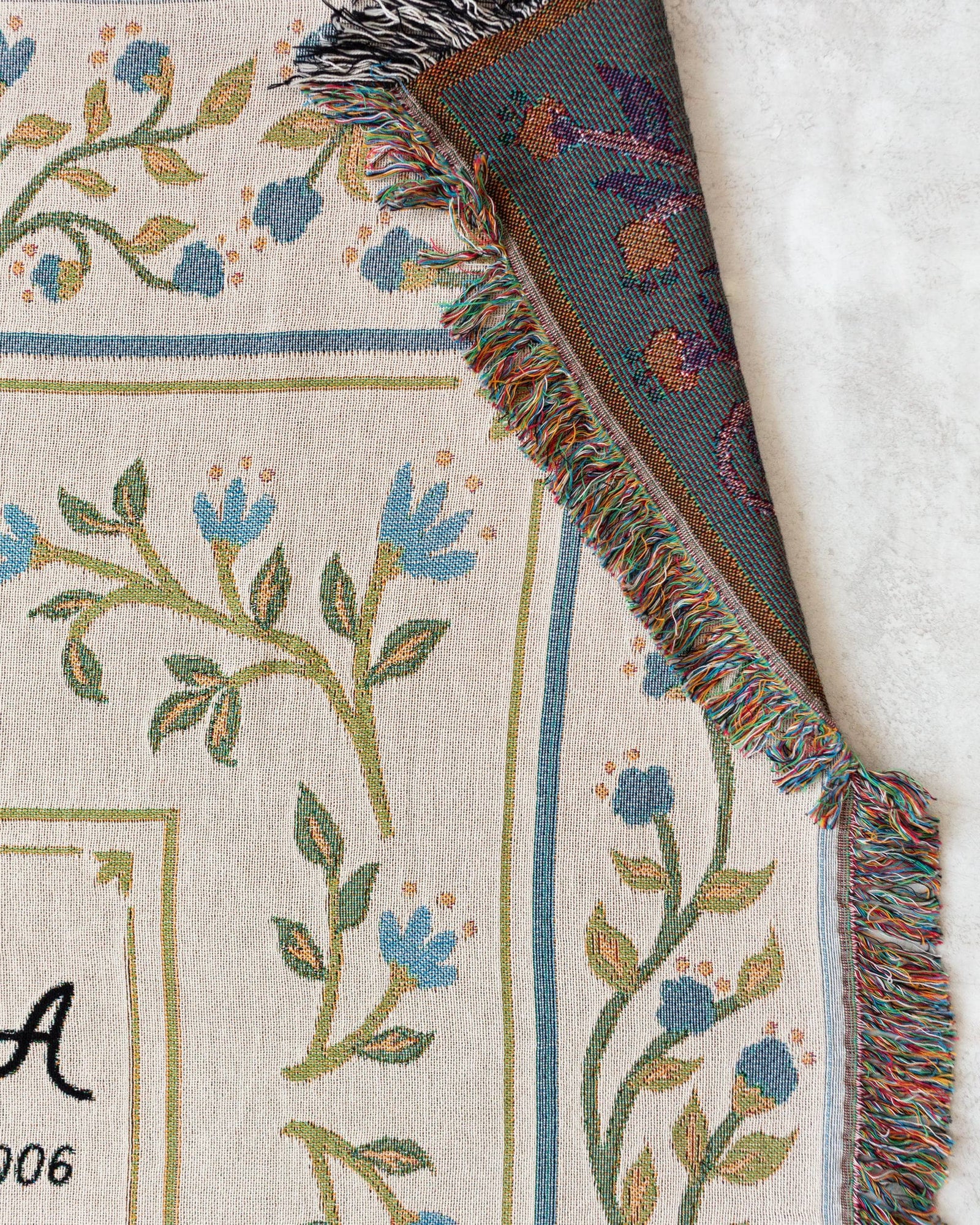 Floral Anniversary Blanket