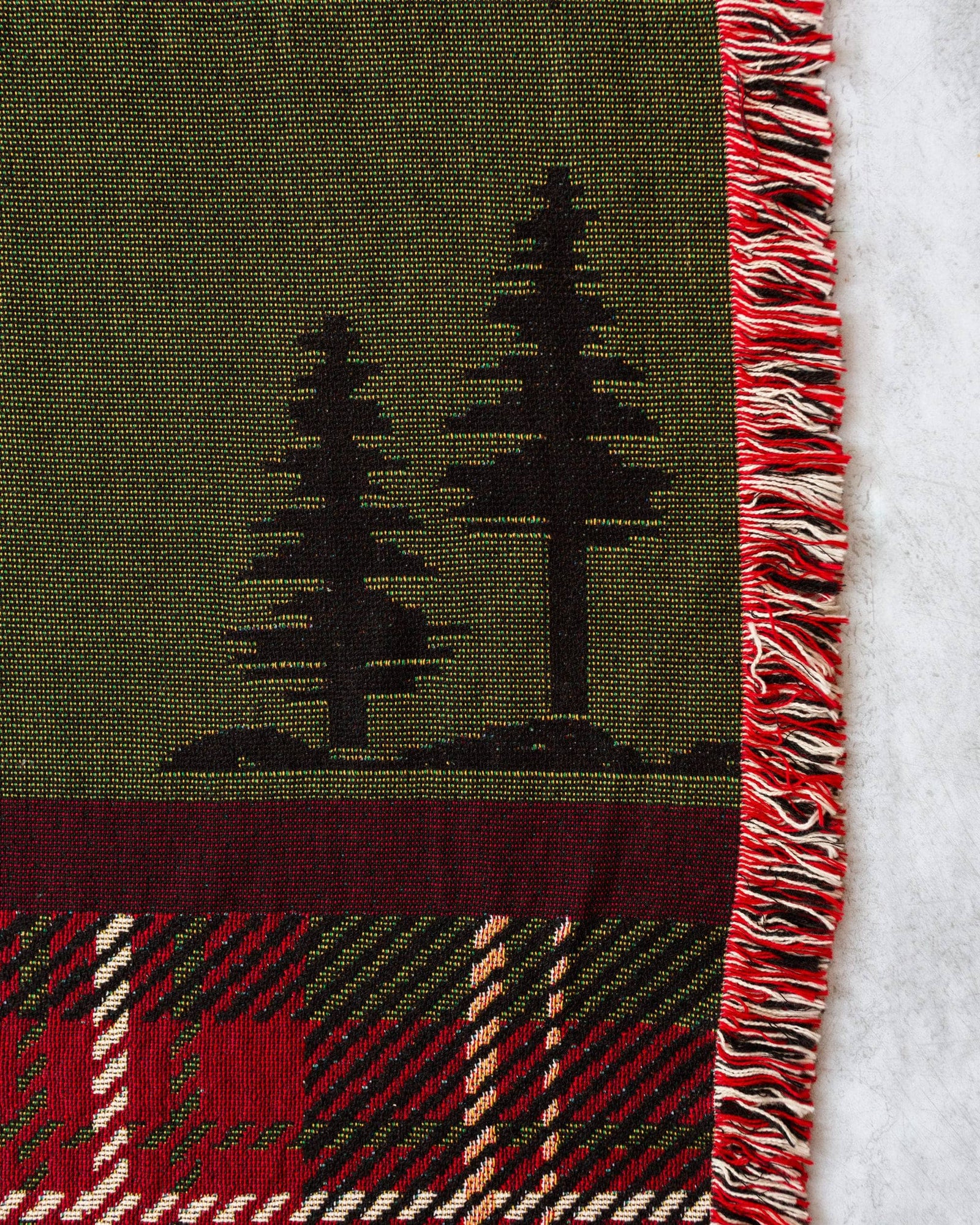 Christmas Plaid Name Blanket