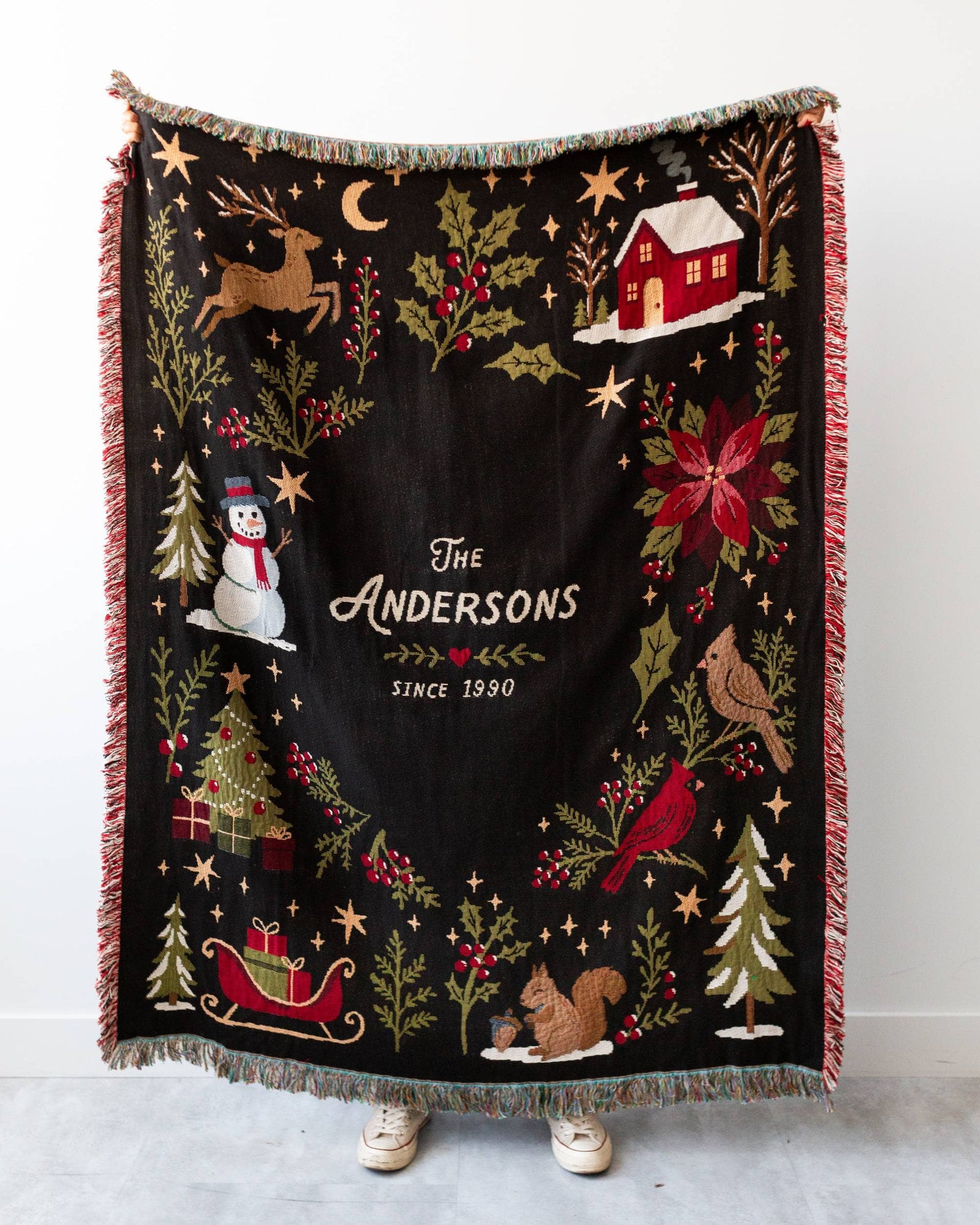 Christmas Woodland Blanket
