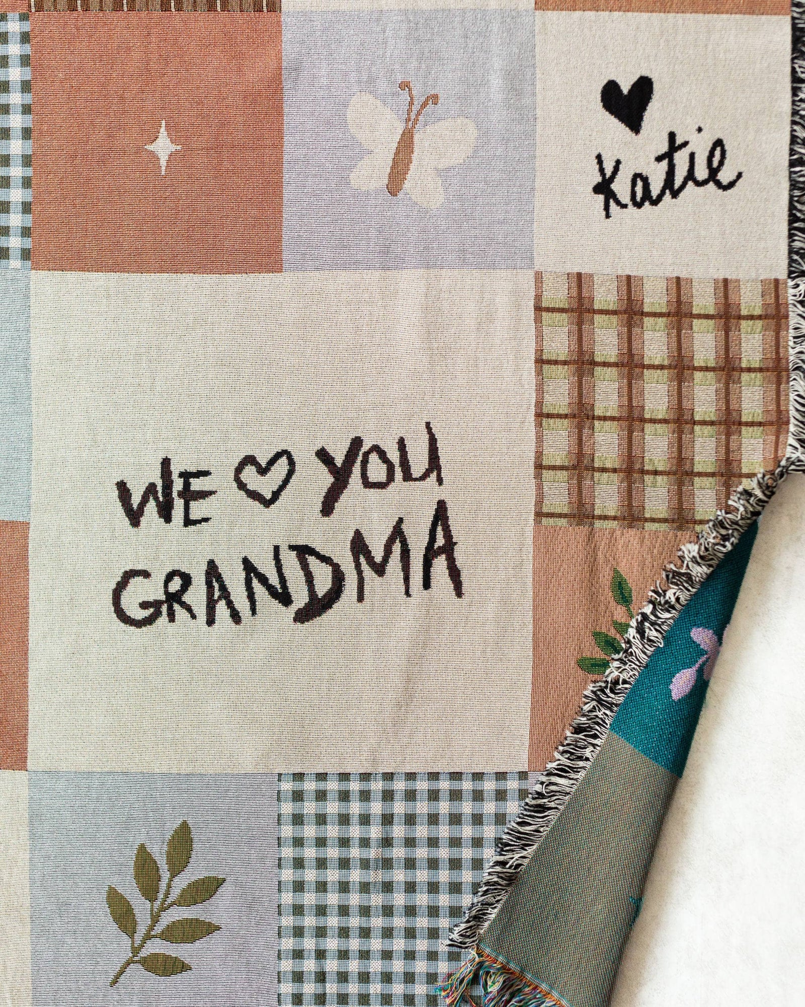 Handwriting Family Blanket