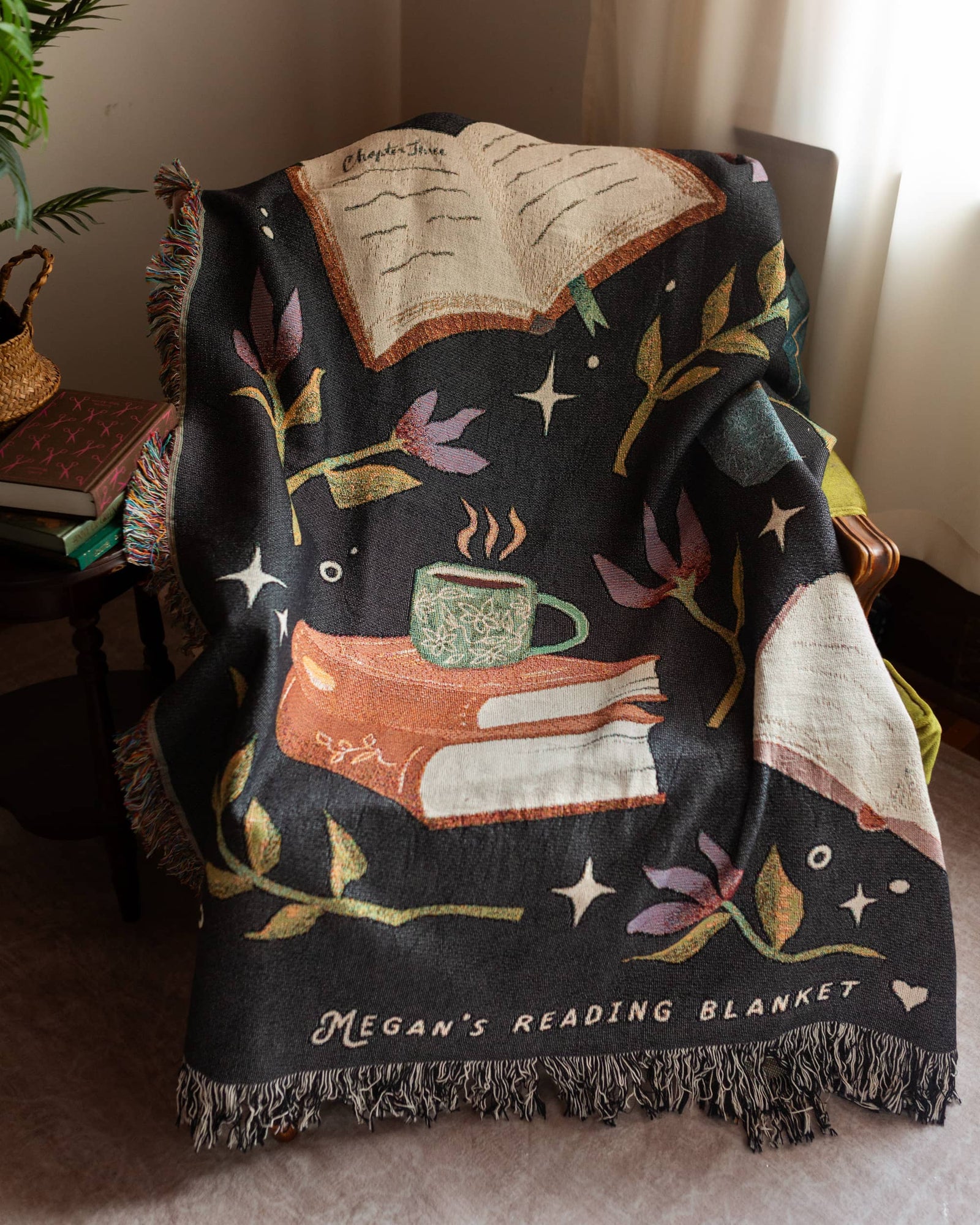 Books & Blooms Reading Blanket