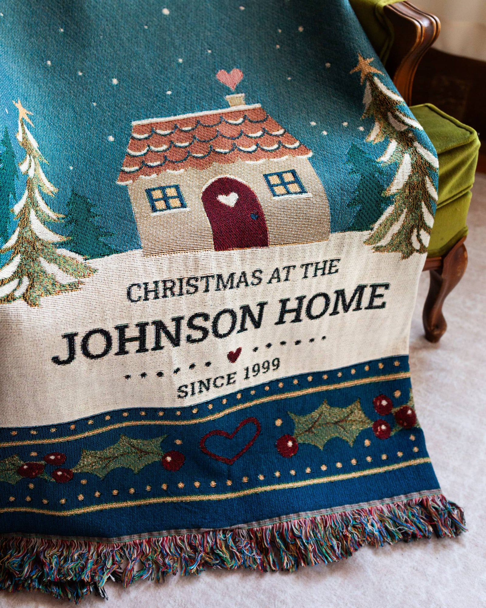 Christmas at Home Blanket