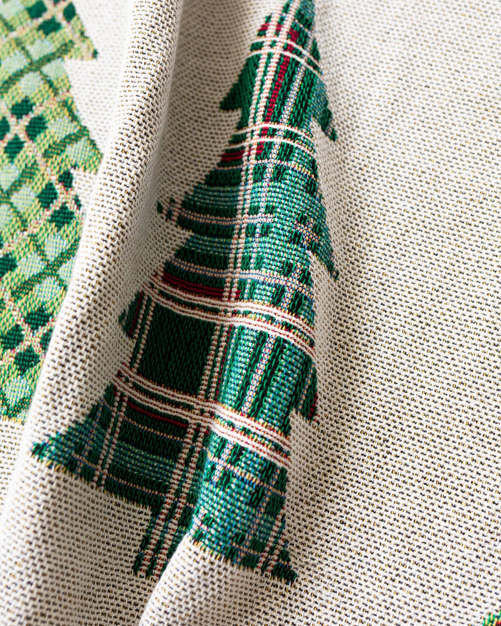 Personalized Plaid Christmas Tree Blanket