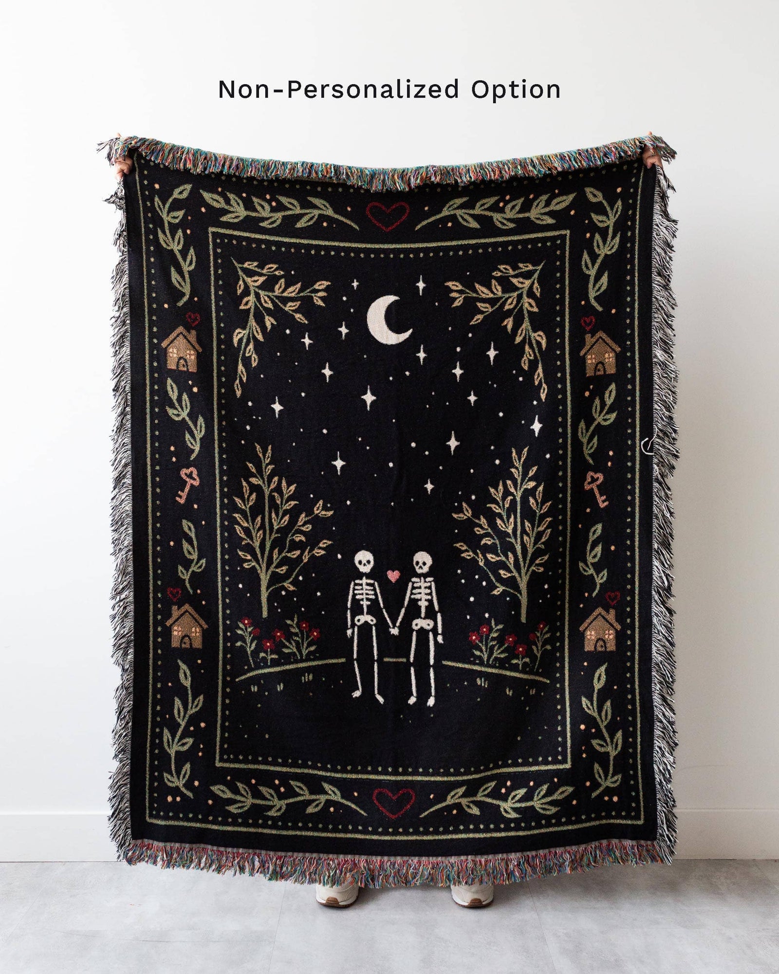 Skeleton Sweethearts Blanket