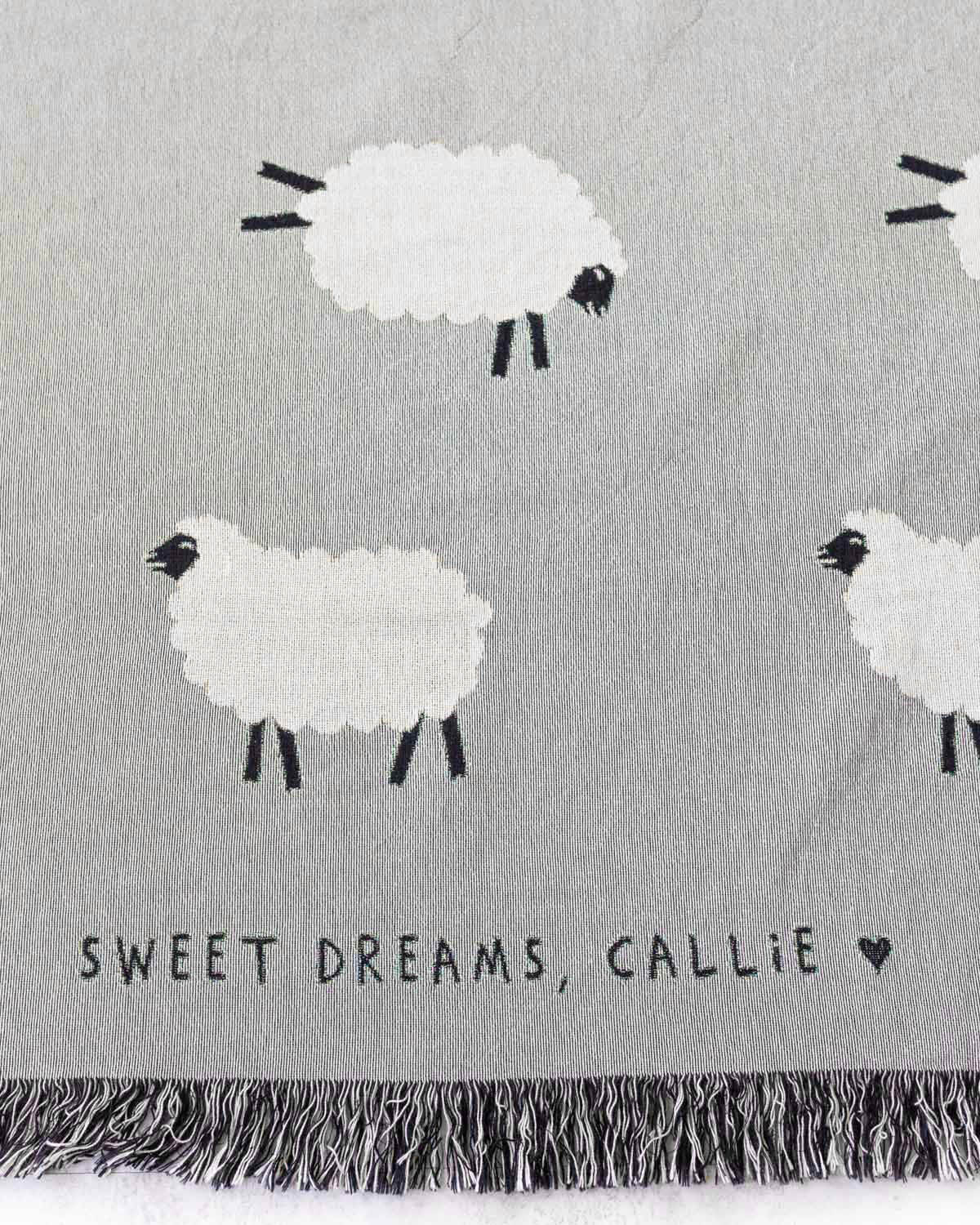 Sweet Dreams Blanket (Light Grey)