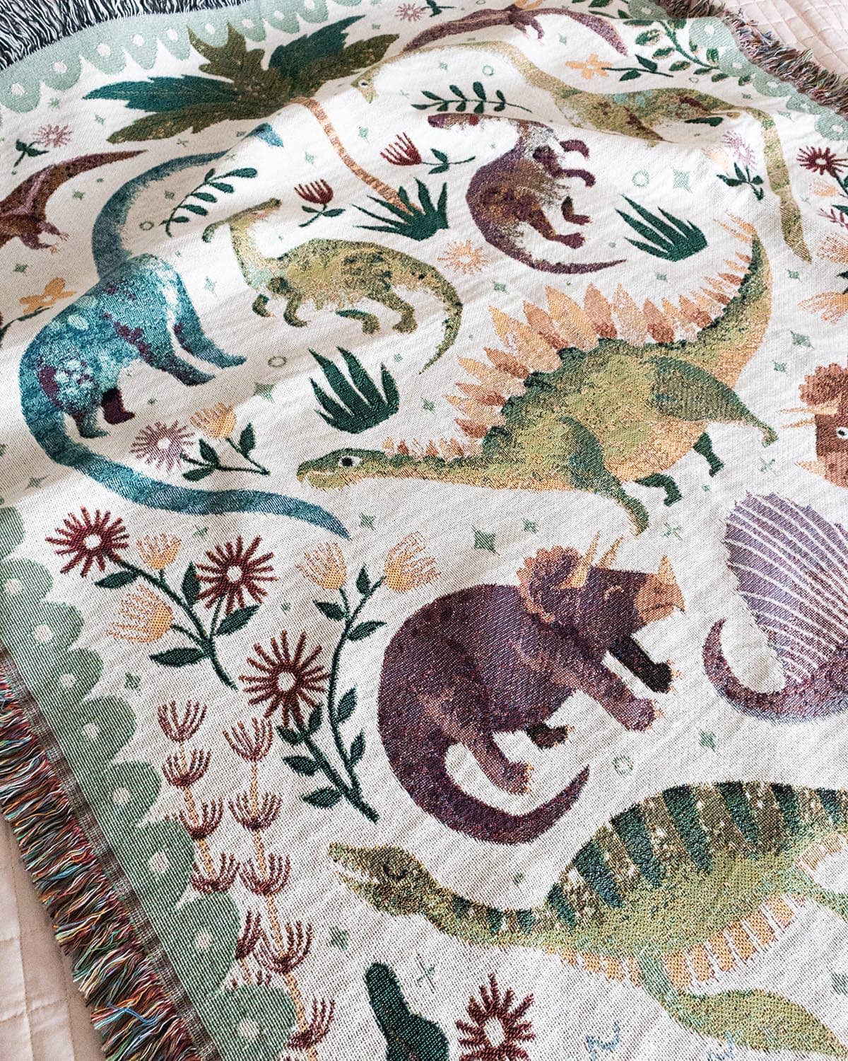 Dinosaur Throw Blanket