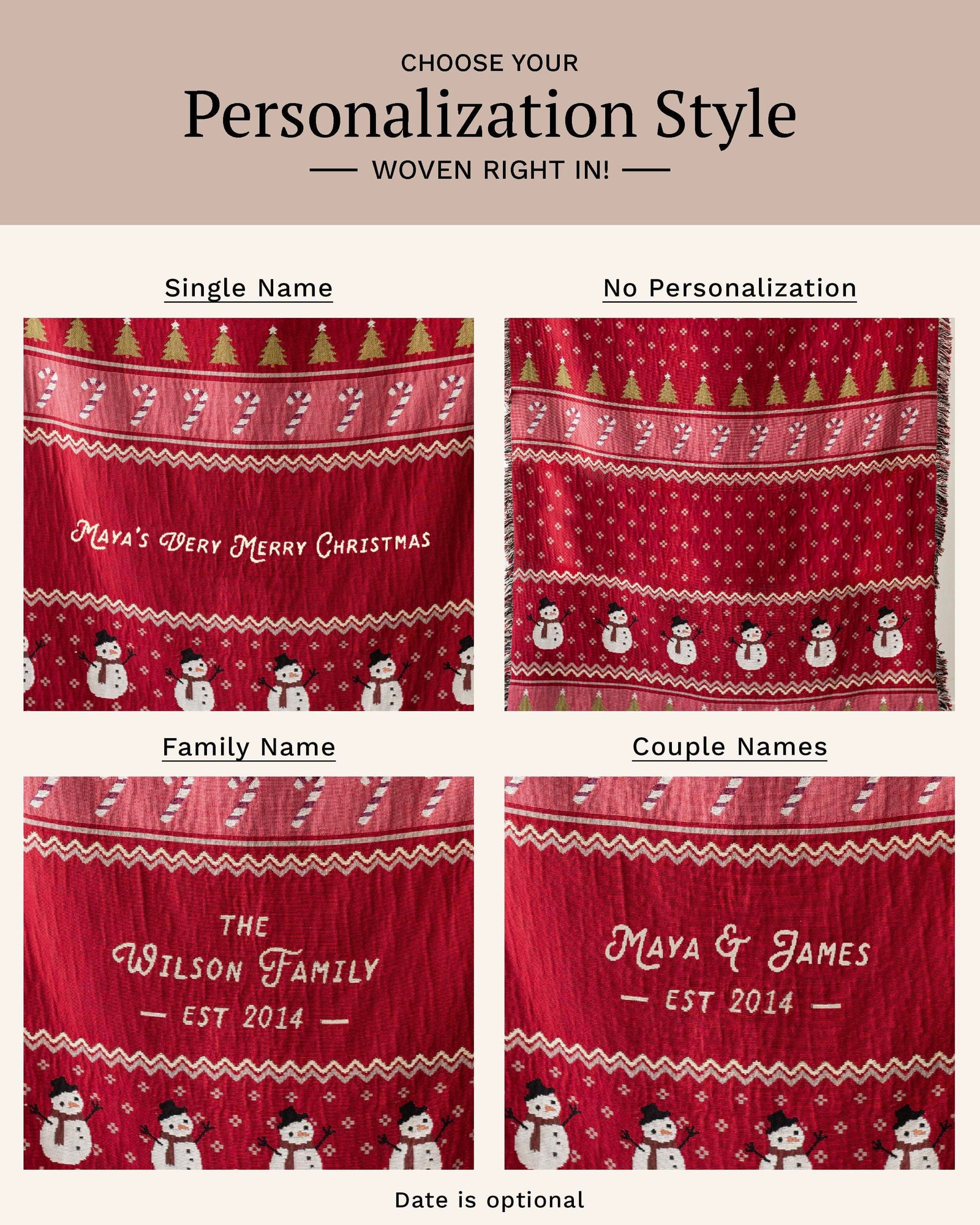 Christmas Personalized Blanket