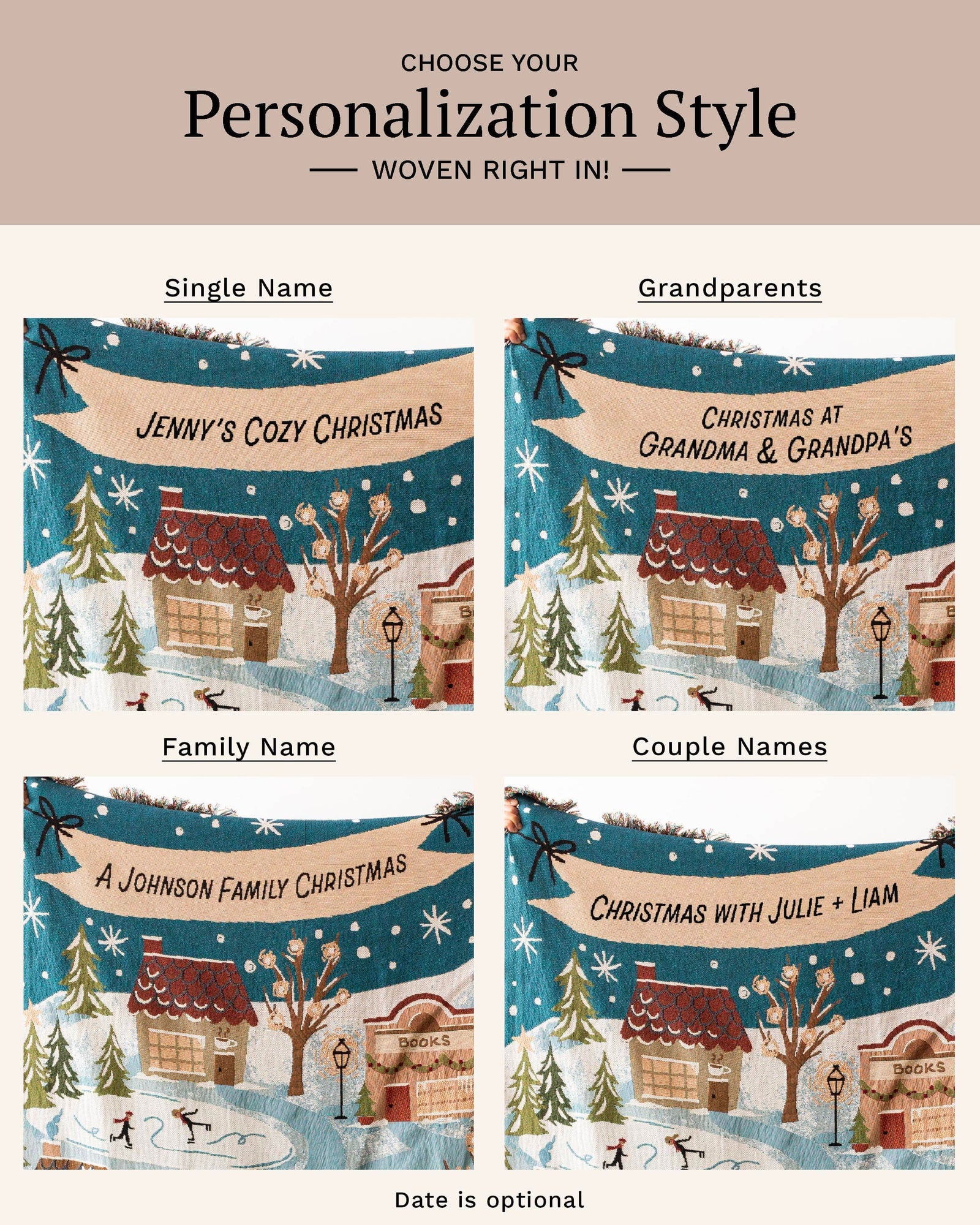 Christmas Village Blanket