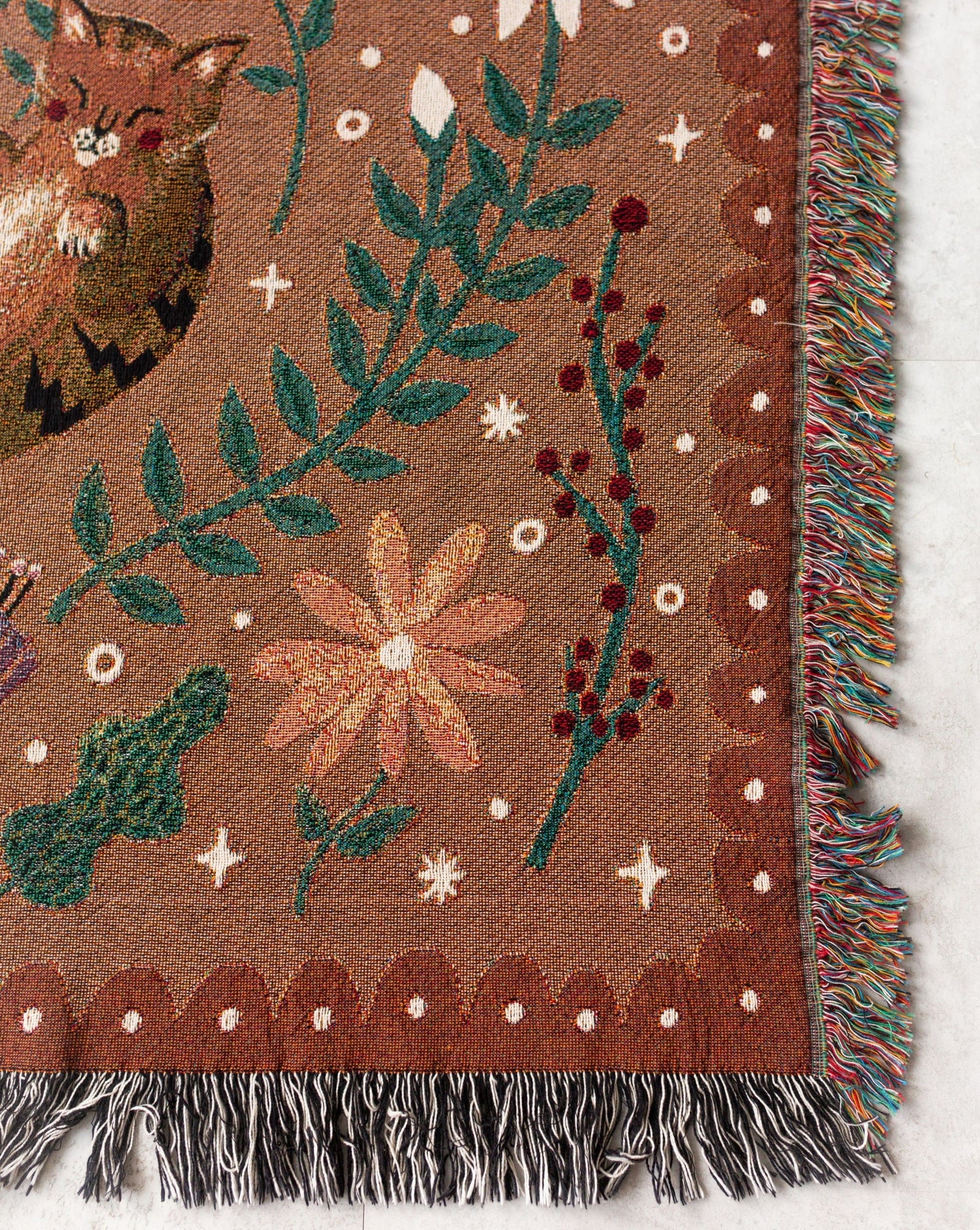 Stop and Smell the Flowers Cat Blanket