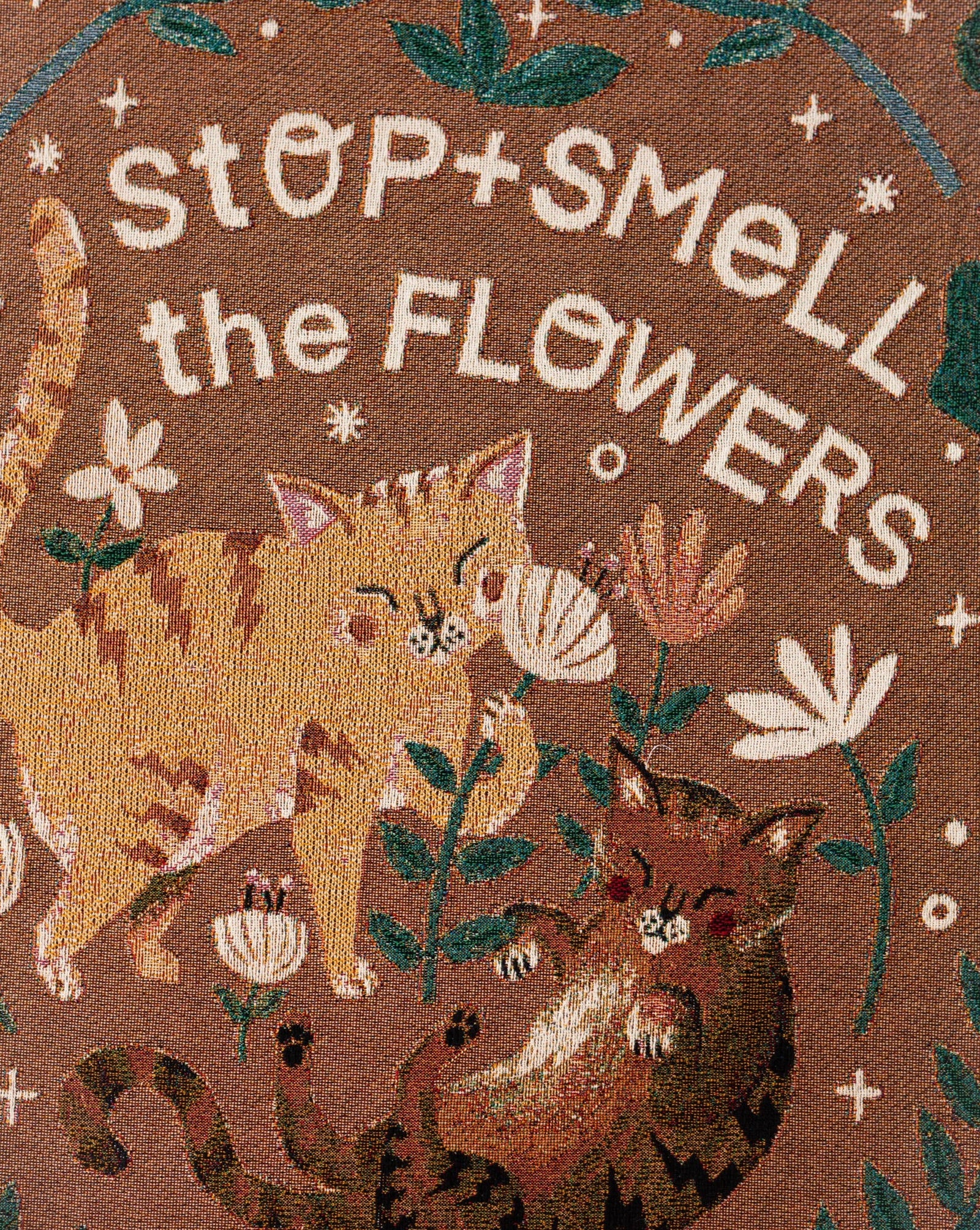 Stop and Smell the Flowers Cat Blanket