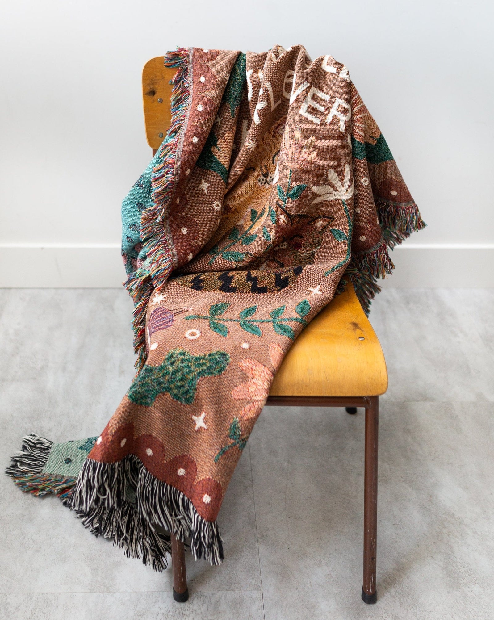 Stop and Smell the Flowers Cat Blanket