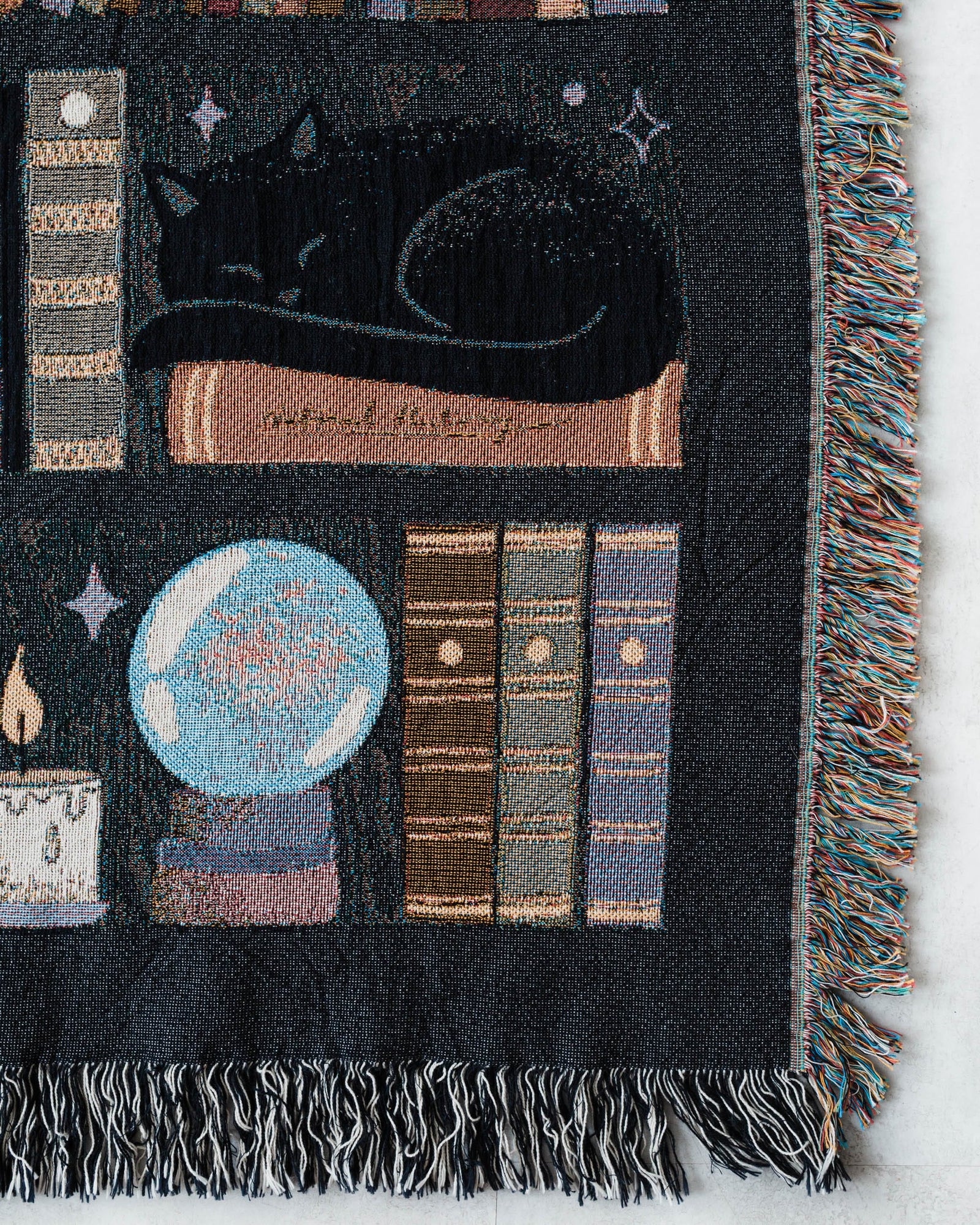 Witch's Bookshelf Blanket