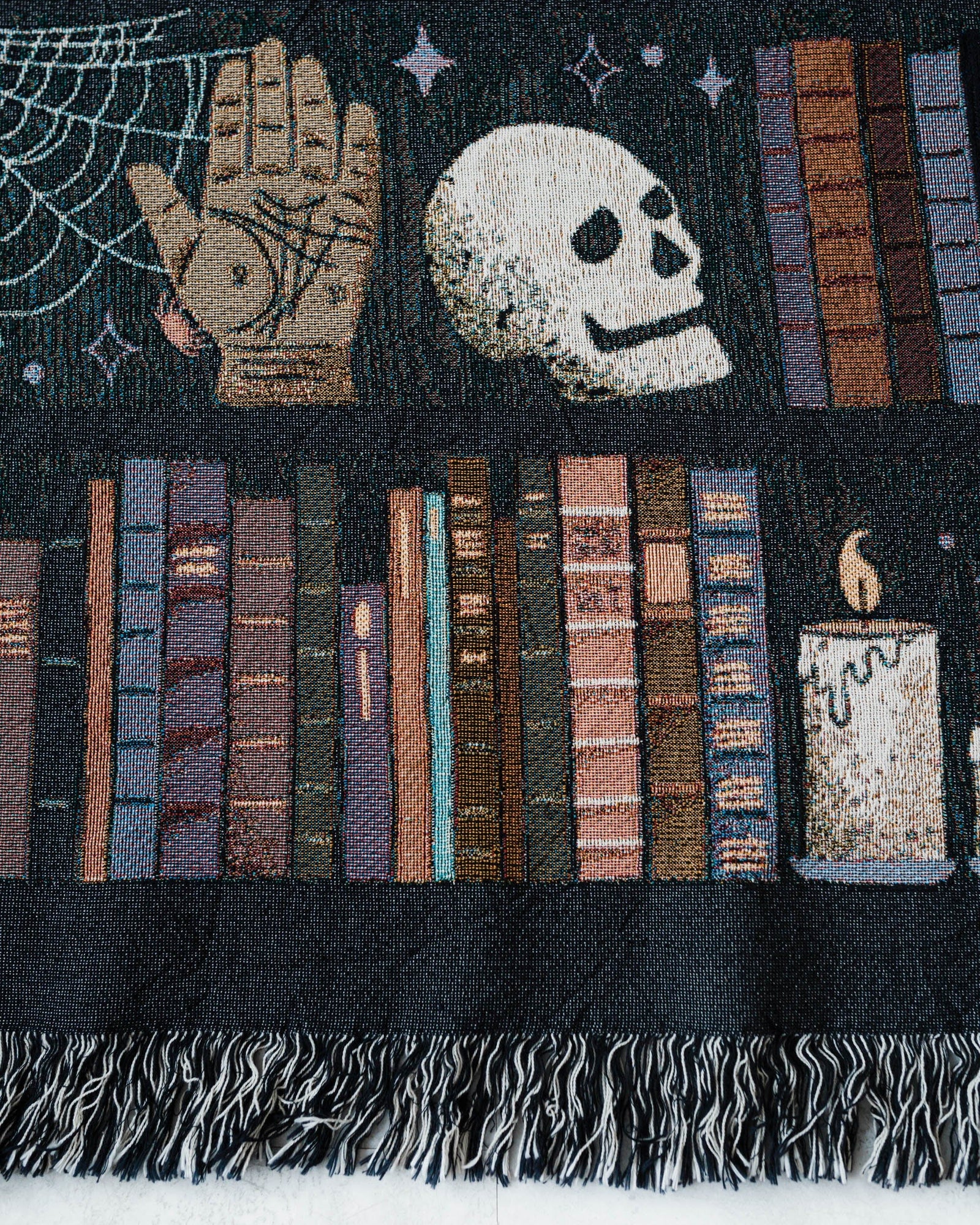 Witch's Bookshelf Blanket