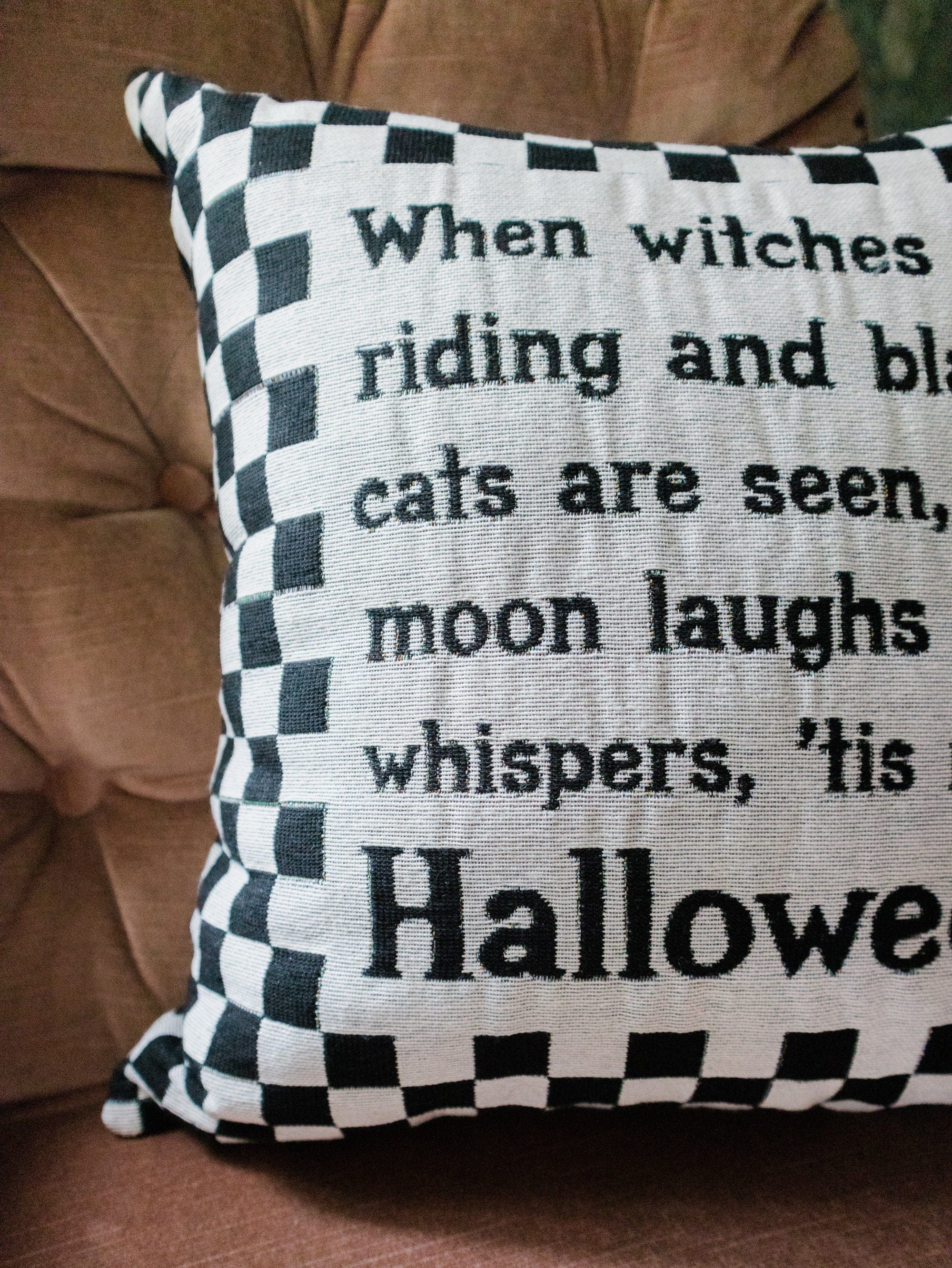 Halloween Pillow: When Witches Go Riding