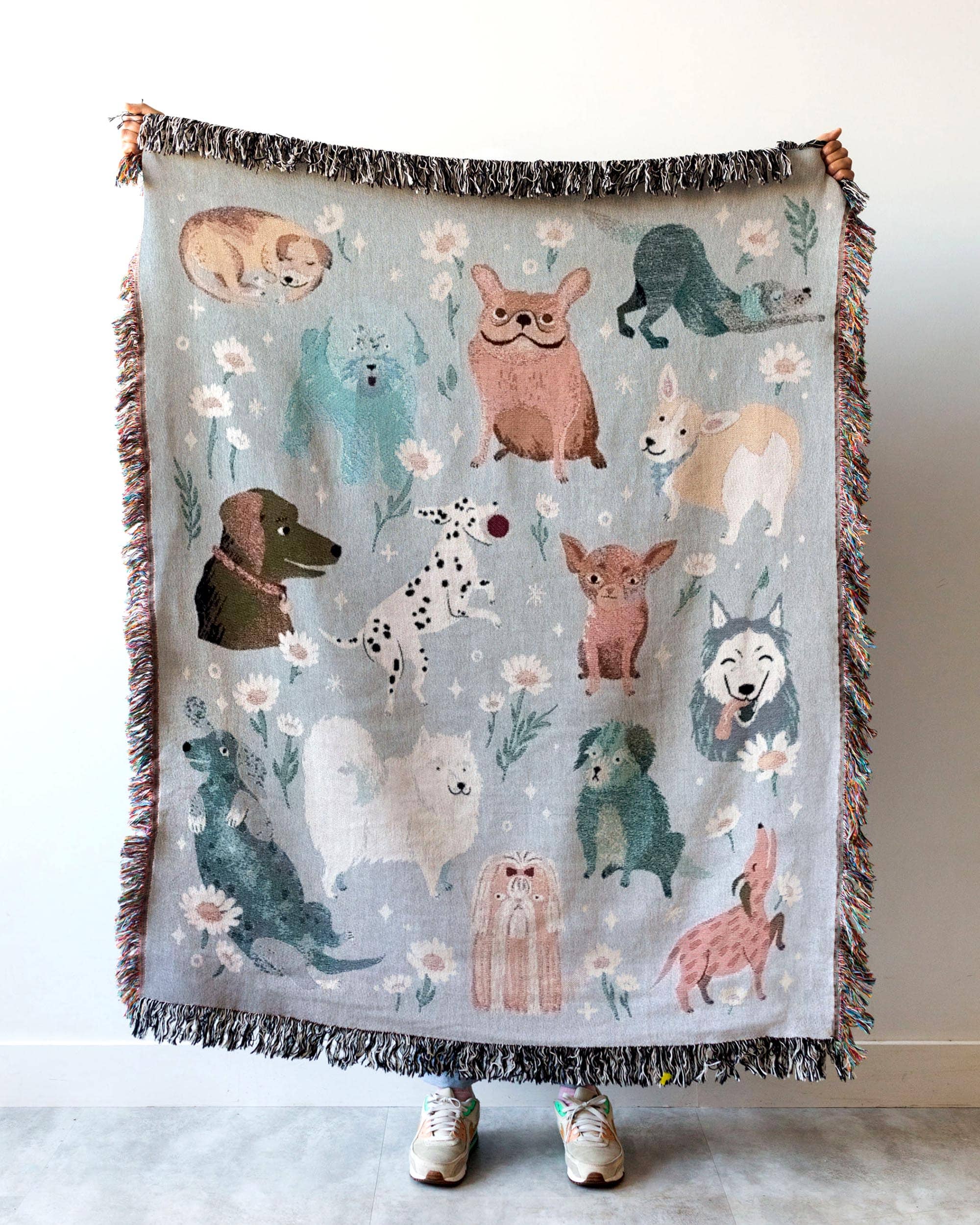 Dog Throw Blanket | Woven Gift for Dog Lovers - Frankie Print Co