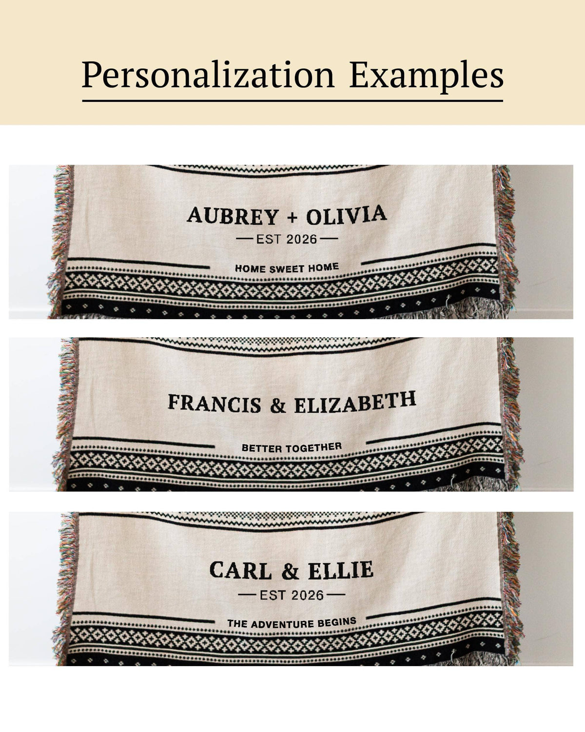 Couples Name Blanket