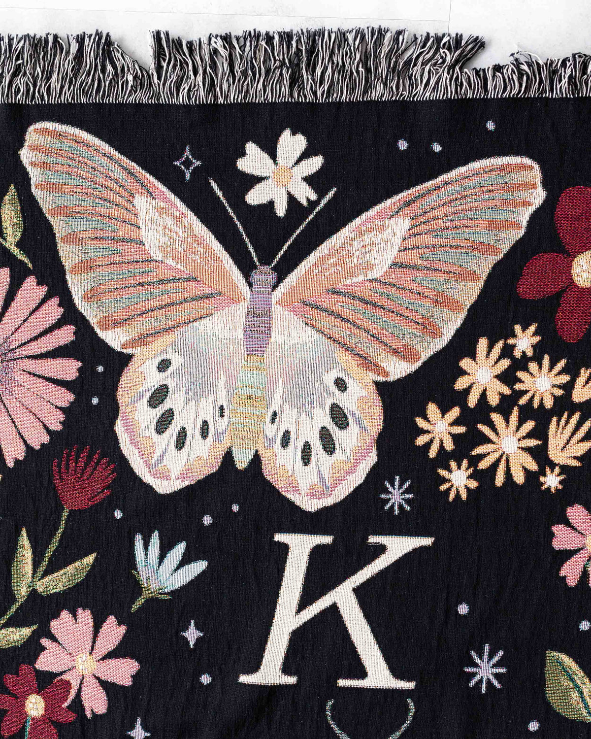 Butterfly Monogram Blanket