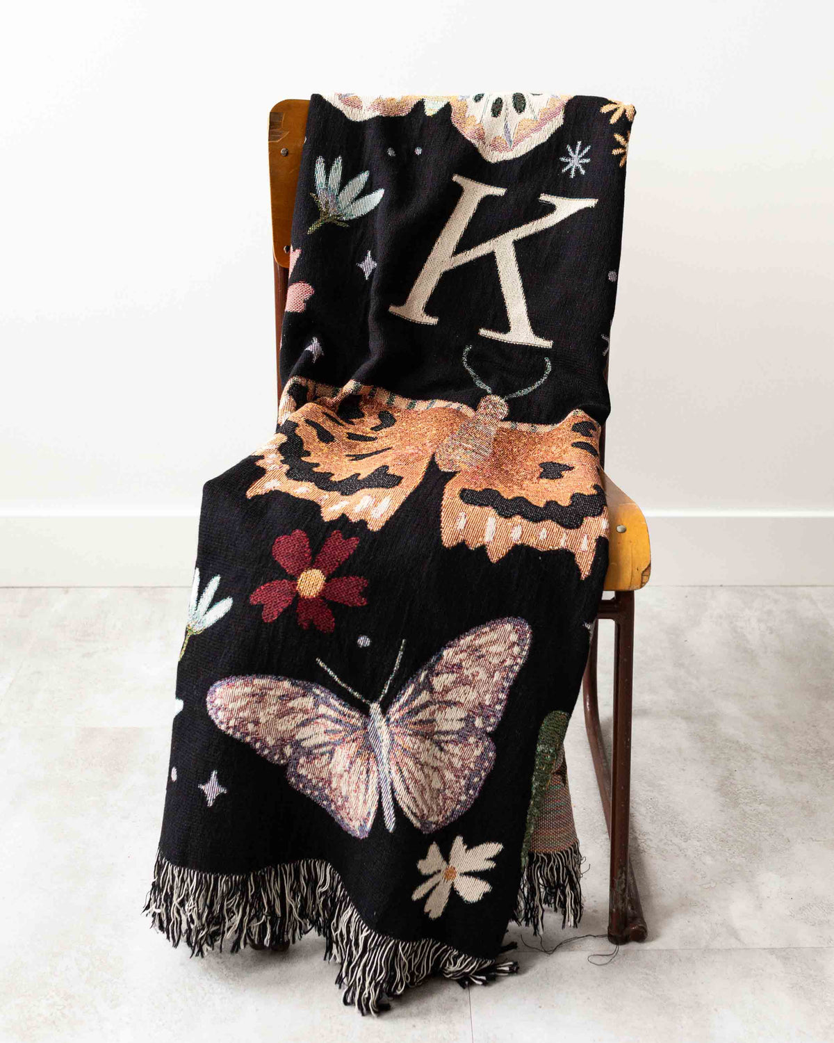 Butterfly Monogram Blanket