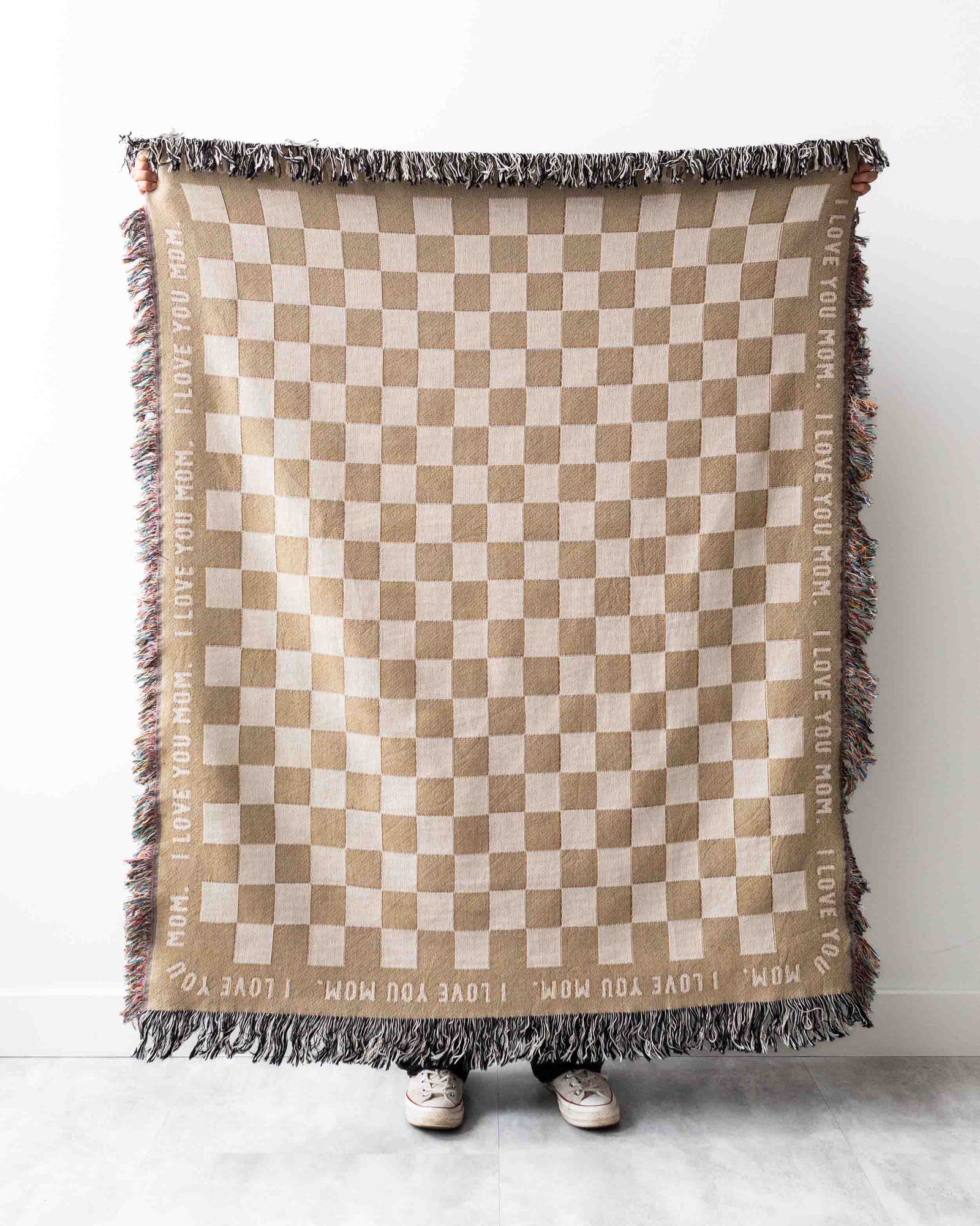 Checkerboard Custom Message Blanket