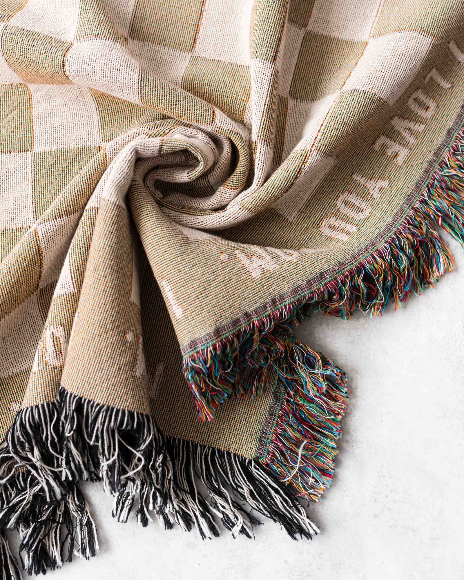 Checkerboard Custom Message Blanket