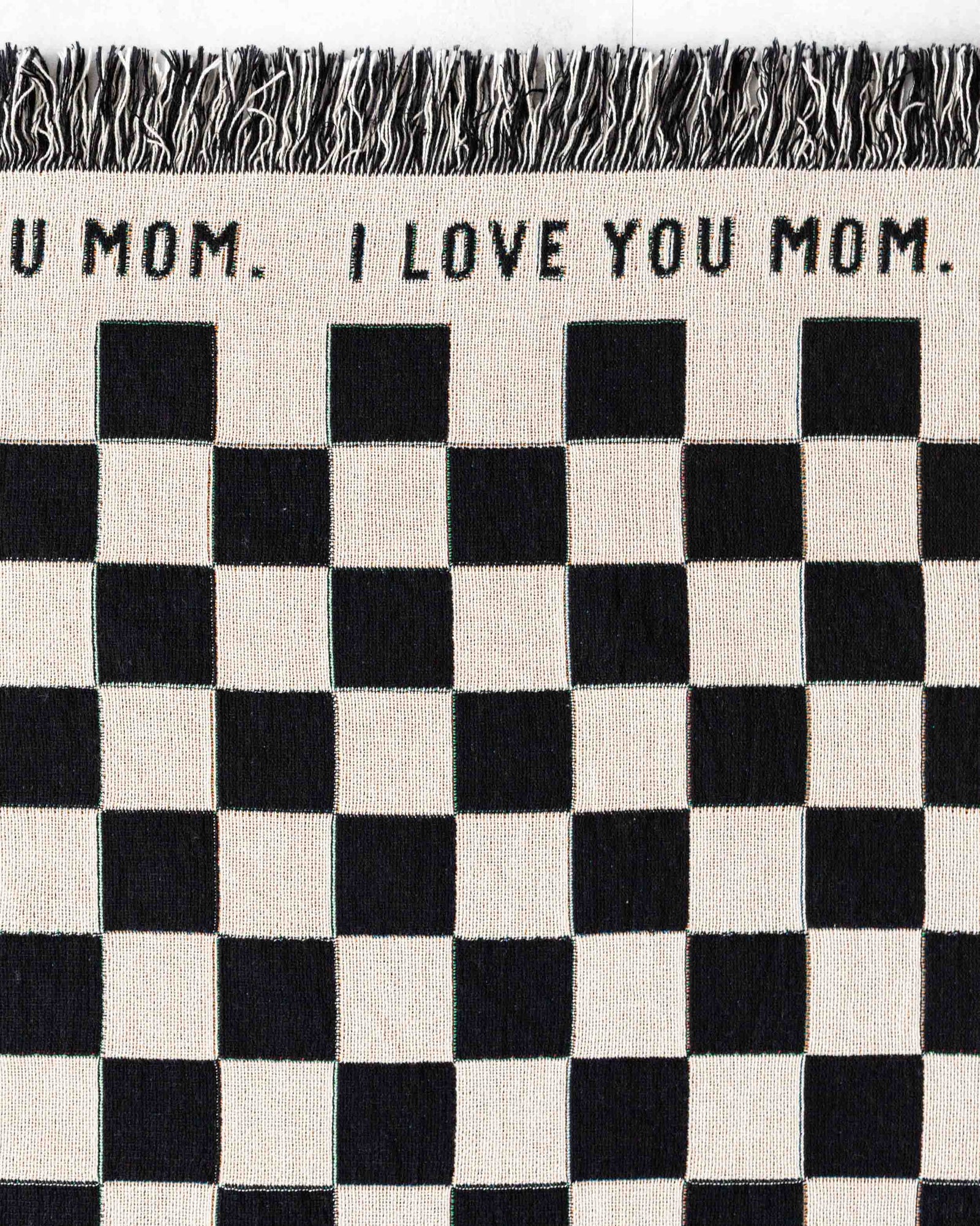 Checker Border Text Blanket