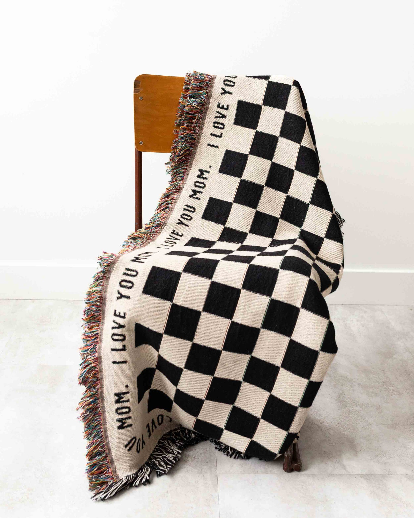 Checkerboard Custom Message Blanket