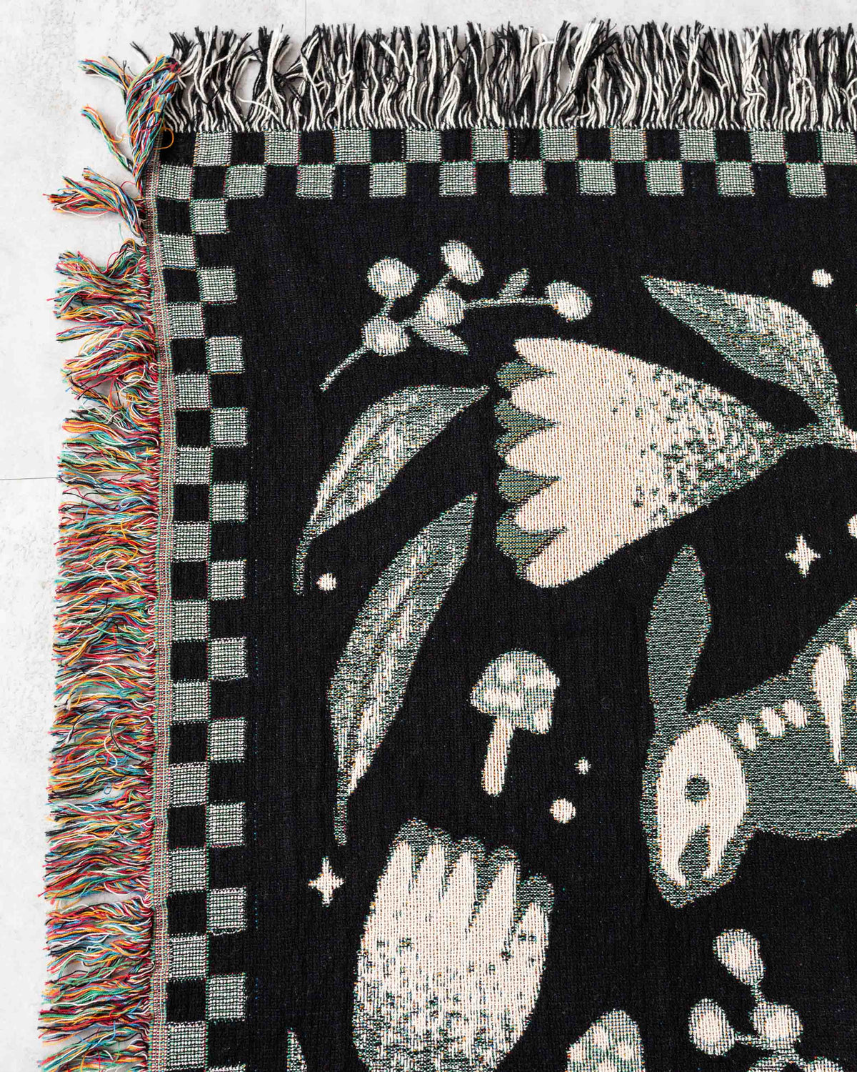 Til Death Skeletons Blanket (Black and White)