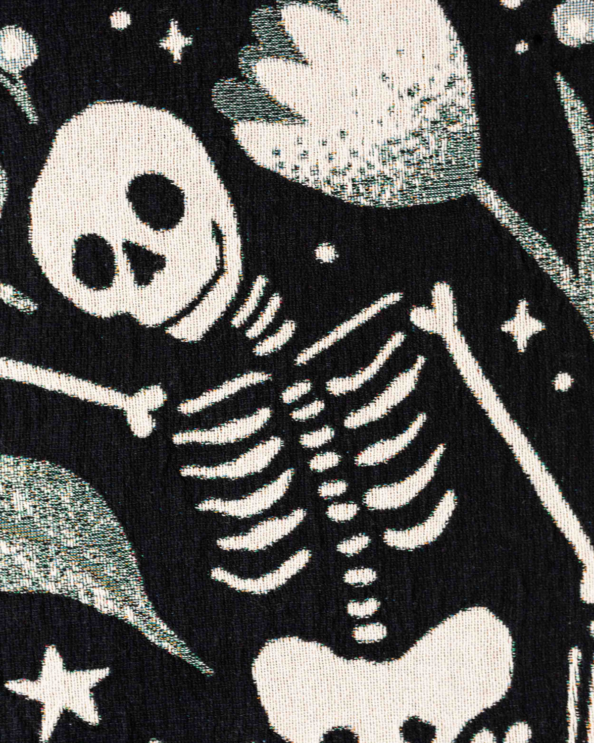 Til Death Skeletons Blanket (Black and White)