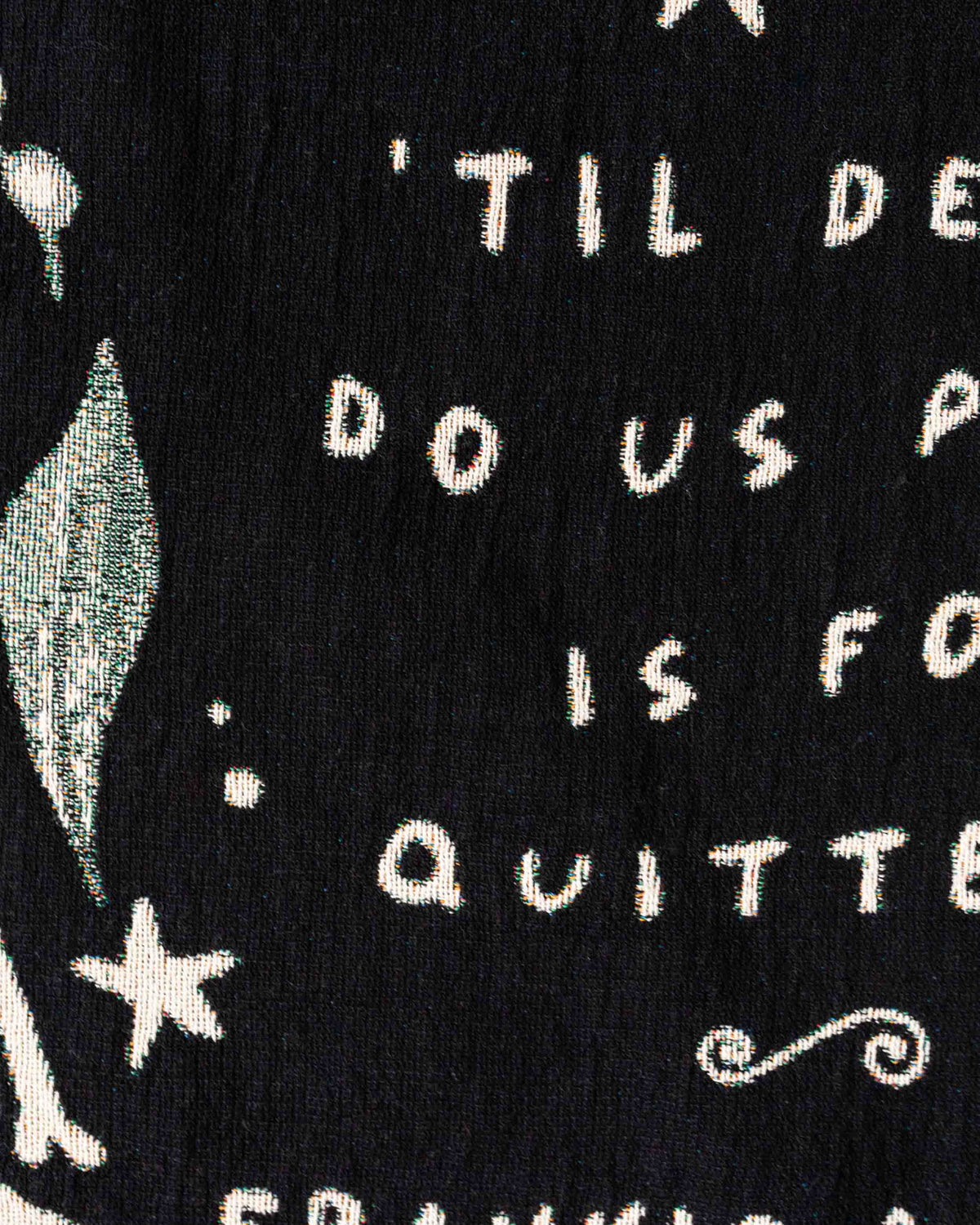 Til Death Skeletons Blanket (Black and White)