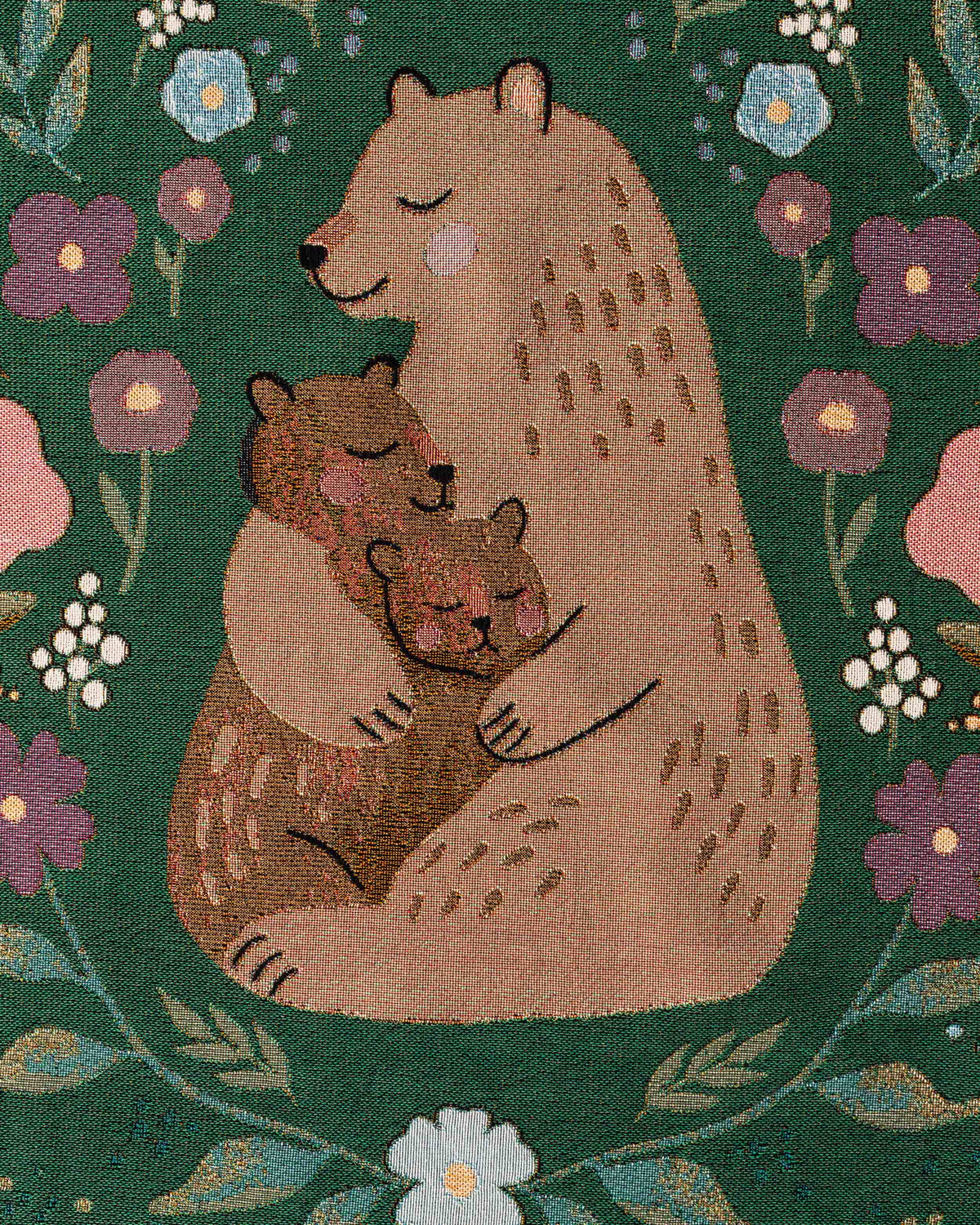 Mama Bear Blanket (Green)