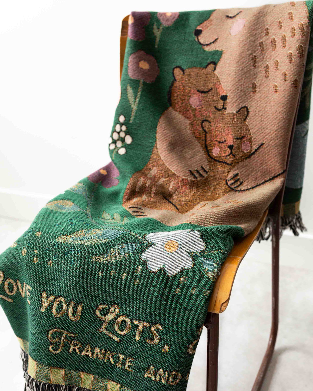 Mama Bear Blanket (Green)