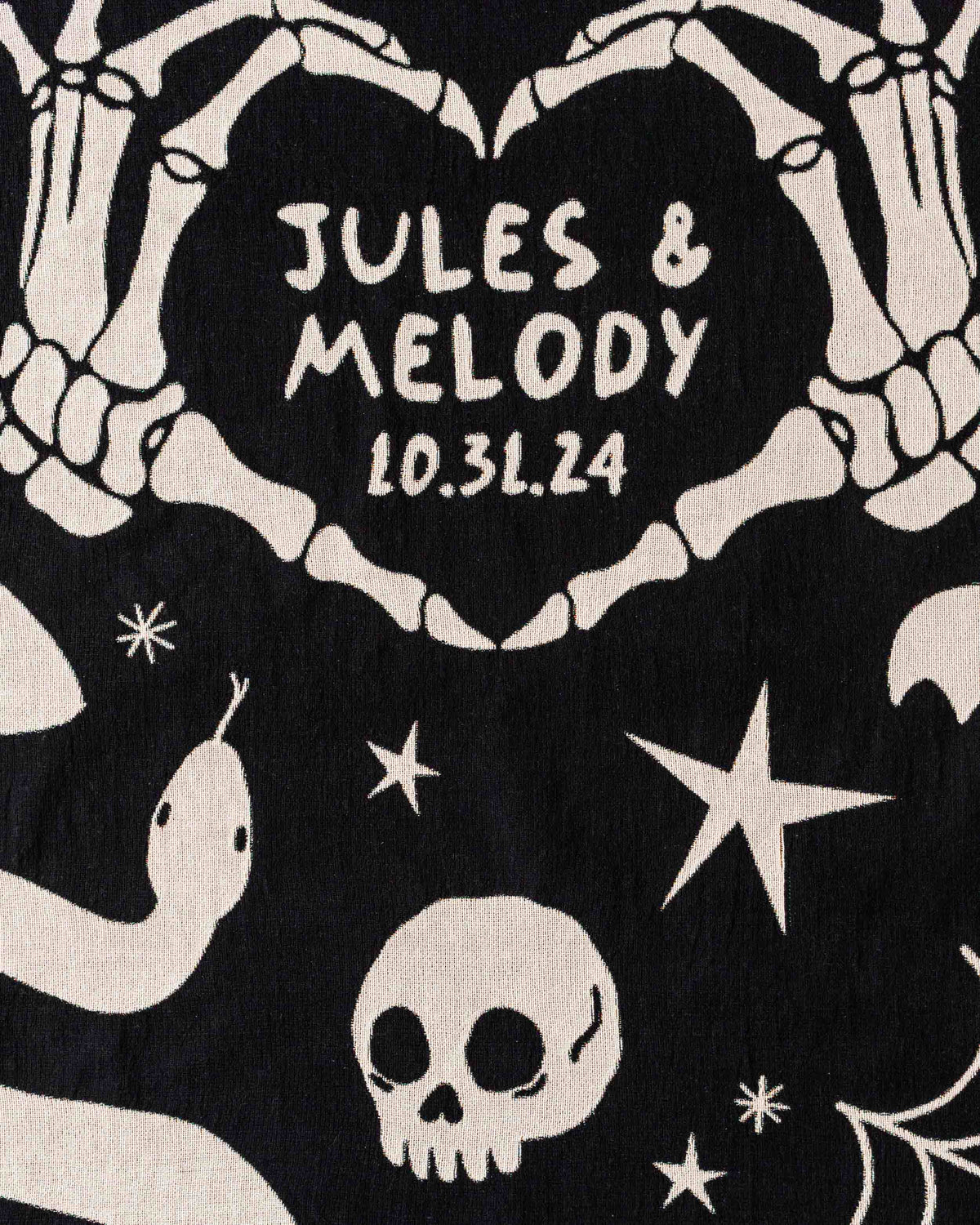 Spooky Couples Blanket