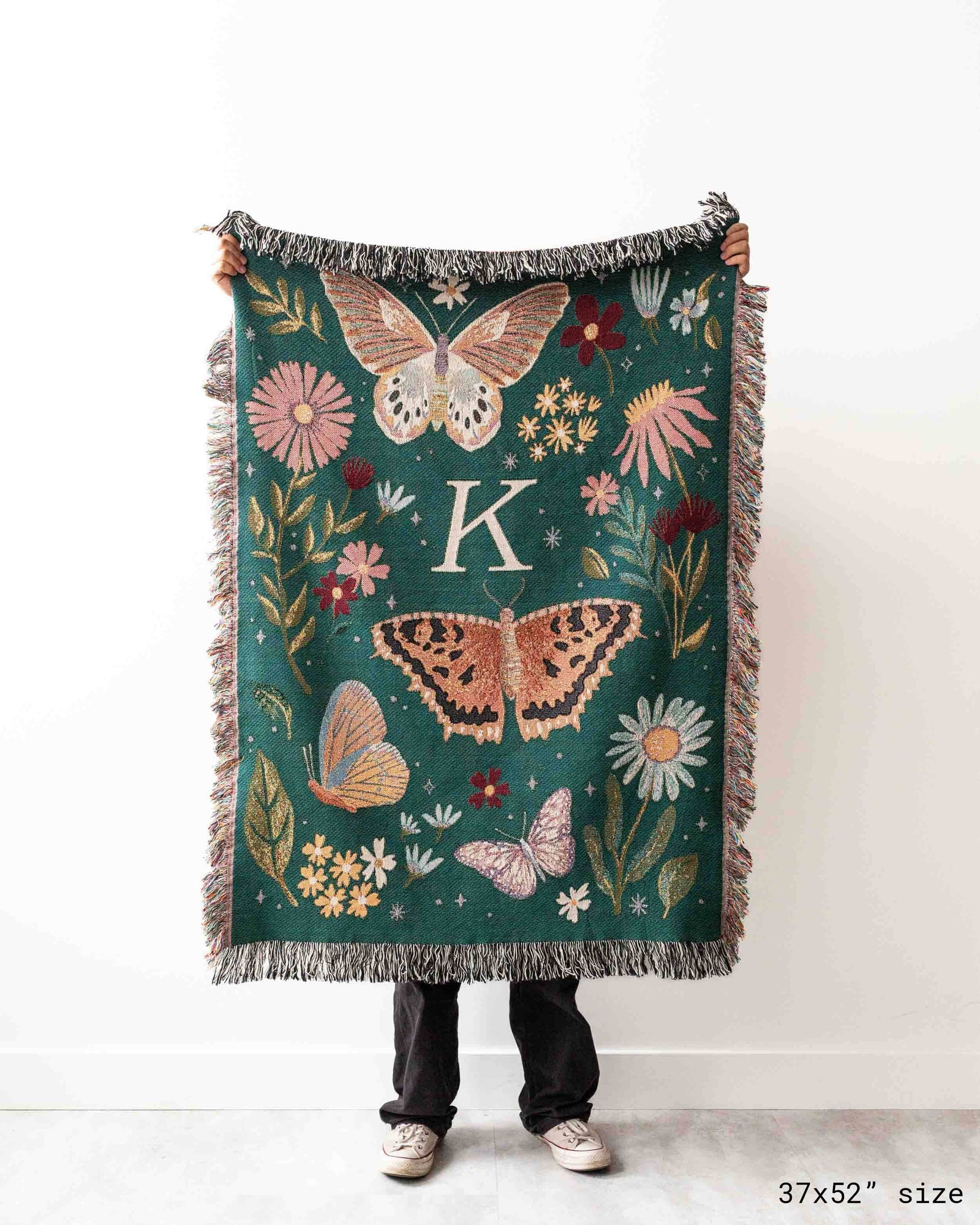 Butterfly Monogram Blanket