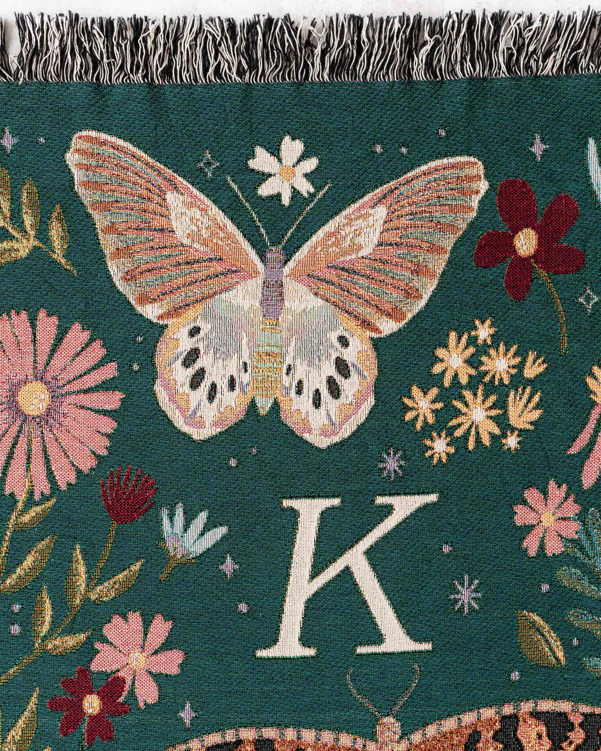 Butterfly Monogram Blanket