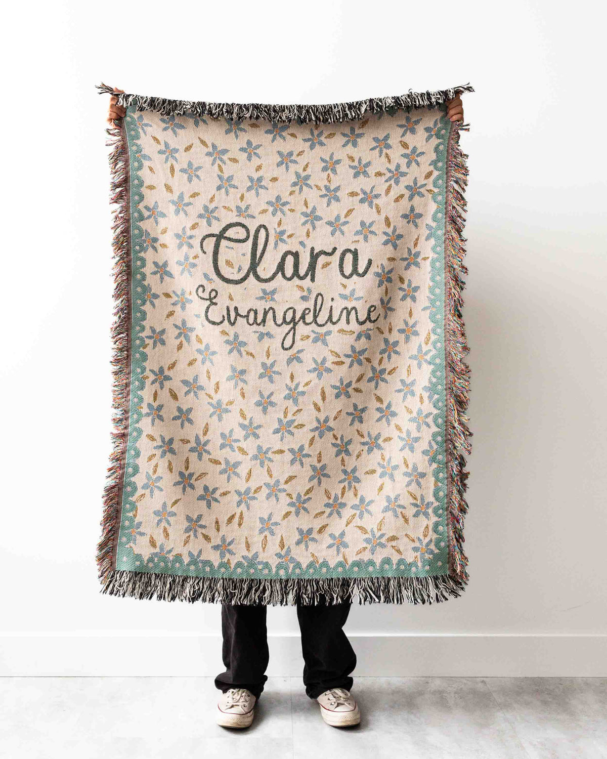 Floral Name Blanket