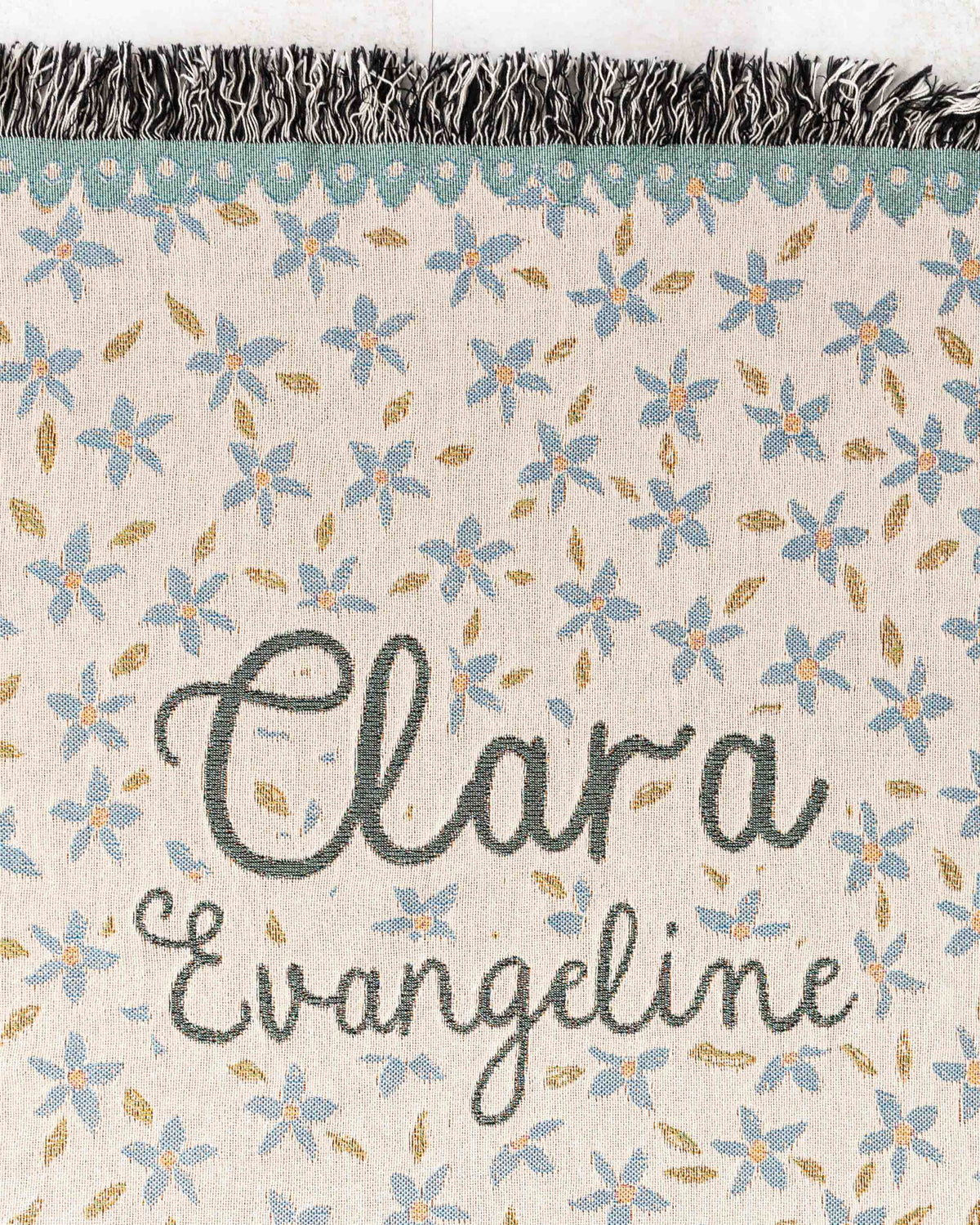 Floral Name Blanket