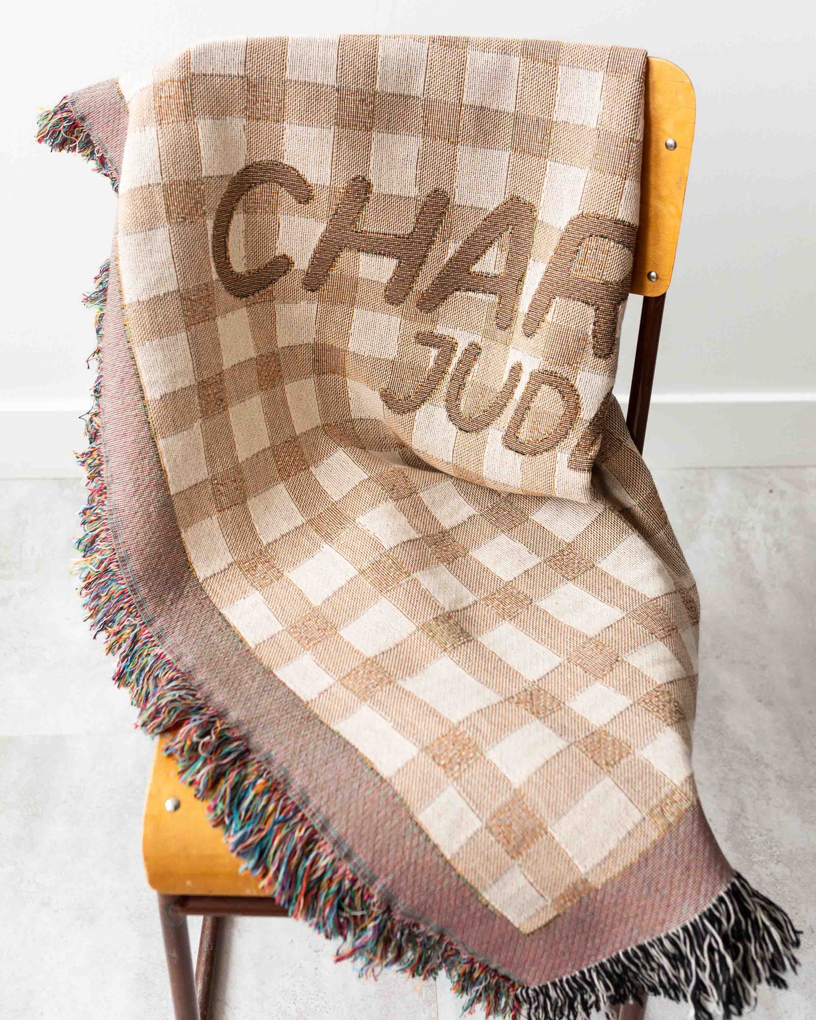 Plaid Personalized Name Blanket