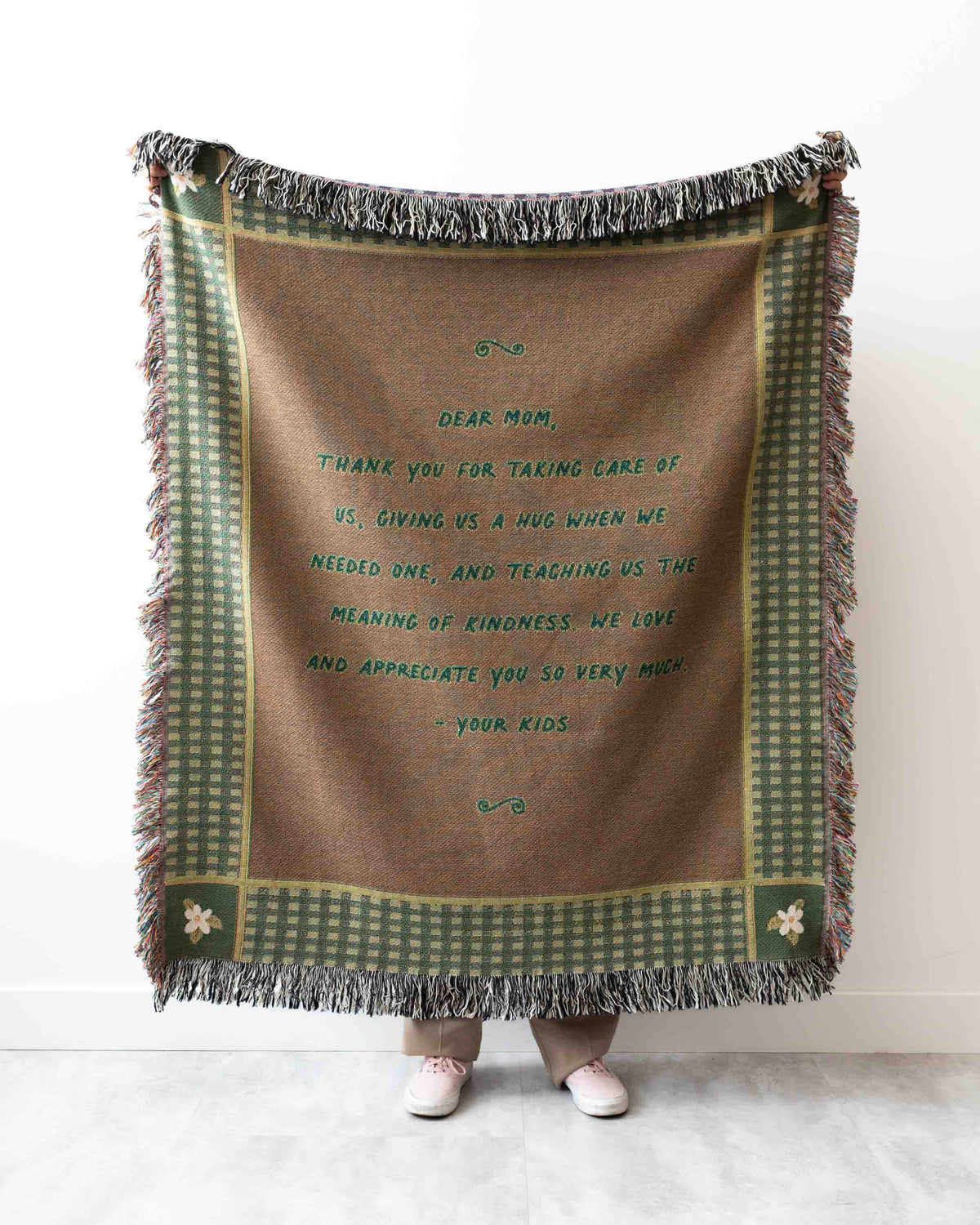 Letter Blanket: Plaid