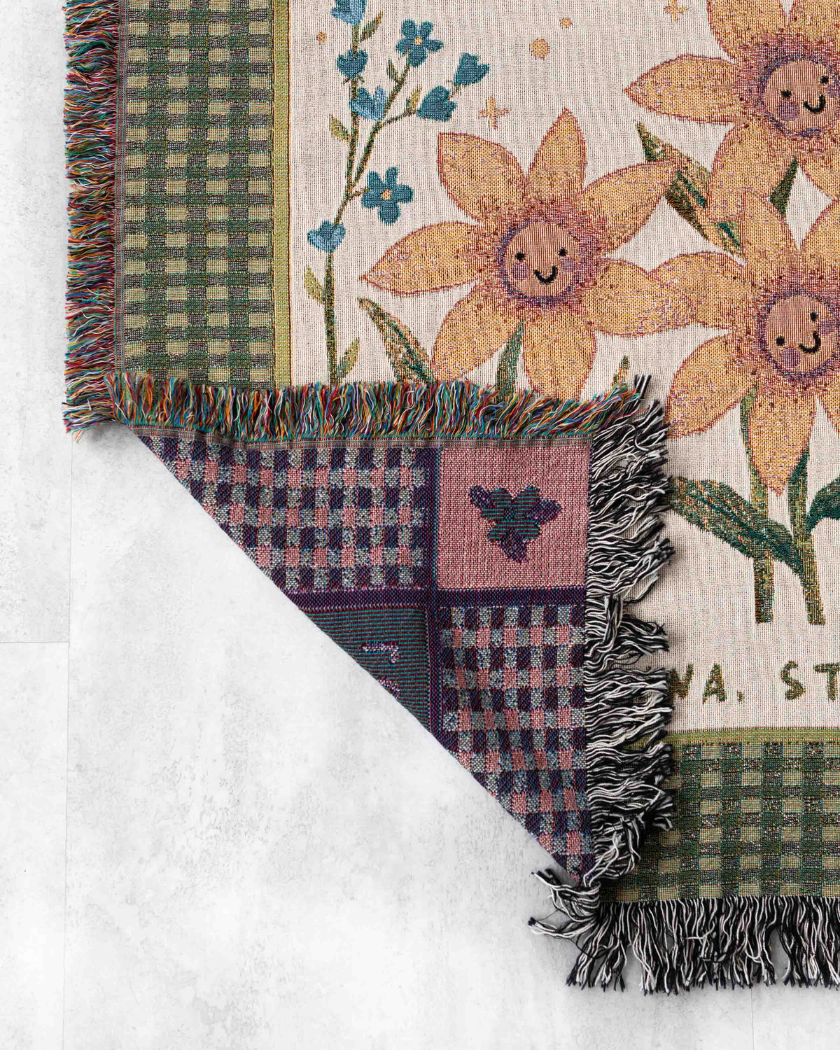 Grateful Garden Personalized Blanket